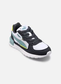 Baskets basses Graviton AC PS garçon multicolore Puma Baskets basses Graviton AC PS garçon multicolore PUMA WHITE-BALTIC SEA BLUE-STR