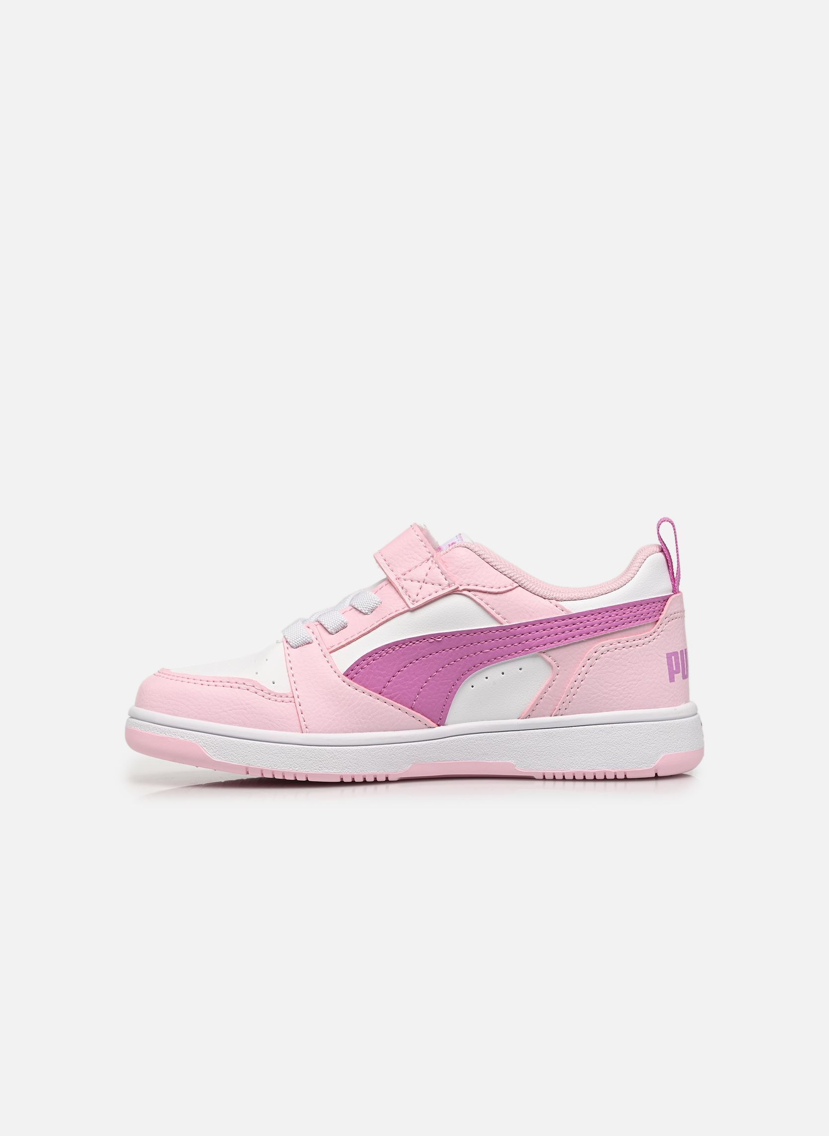 Baskets Puma Rebound V6 Lo A fille rose Puma Baskets Puma Rebound V6 Lo A fille rose PEARL PINK-MAUVE POP-PUMA WHIT