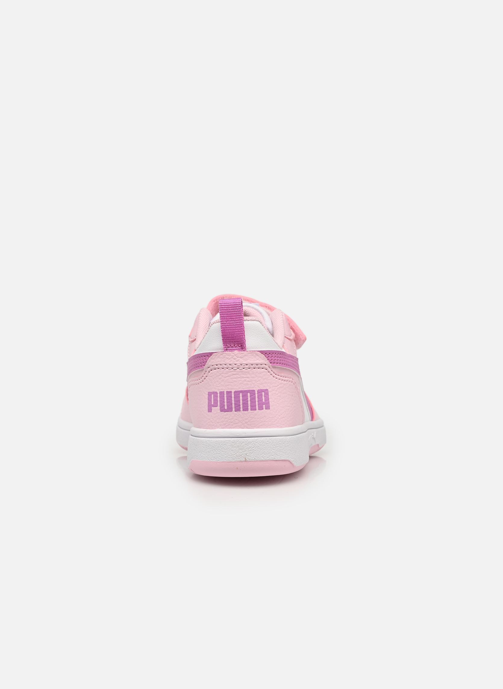 Baskets Puma Rebound V6 Lo A fille rose Puma Baskets Puma Rebound V6 Lo A fille rose PEARL PINK-MAUVE POP-PUMA WHIT