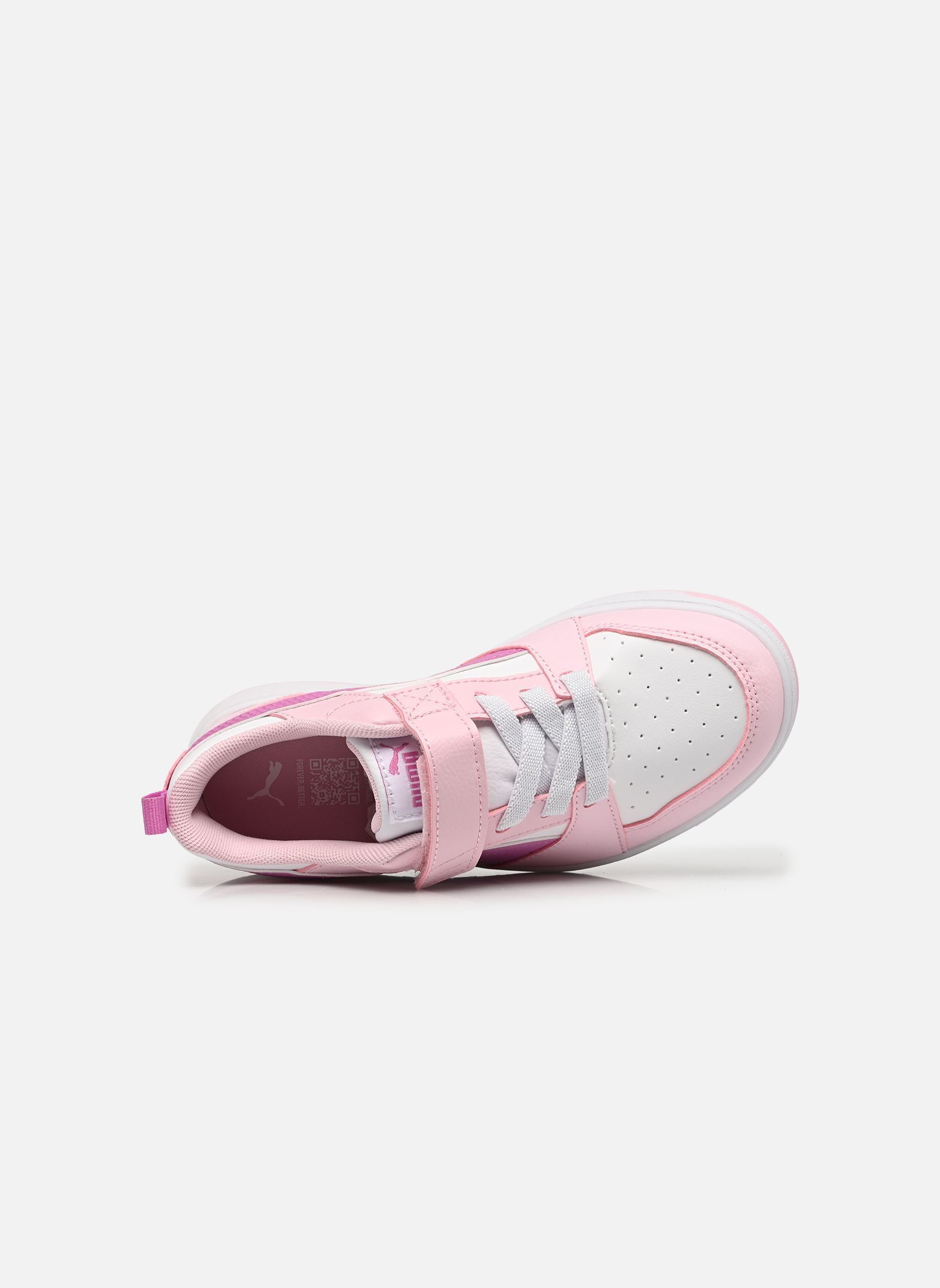 Baskets Puma Rebound V6 Lo A fille rose Puma Baskets Puma Rebound V6 Lo A fille rose PEARL PINK-MAUVE POP-PUMA WHIT