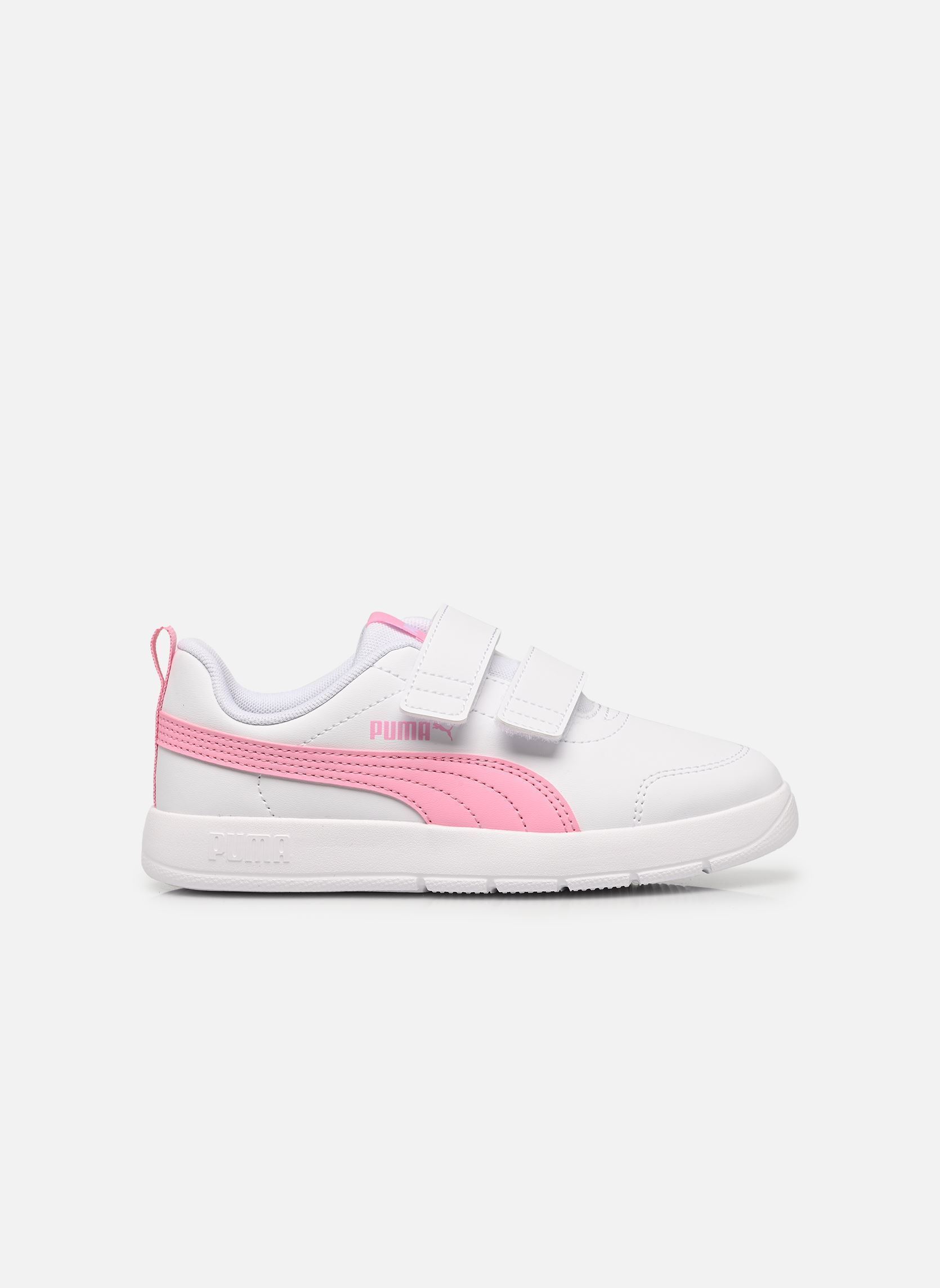 Baskets Courtflex V3 V PS fille blanc Puma Baskets Courtflex V3 V PS fille blanc PUMA WHITE-PINK LILAC