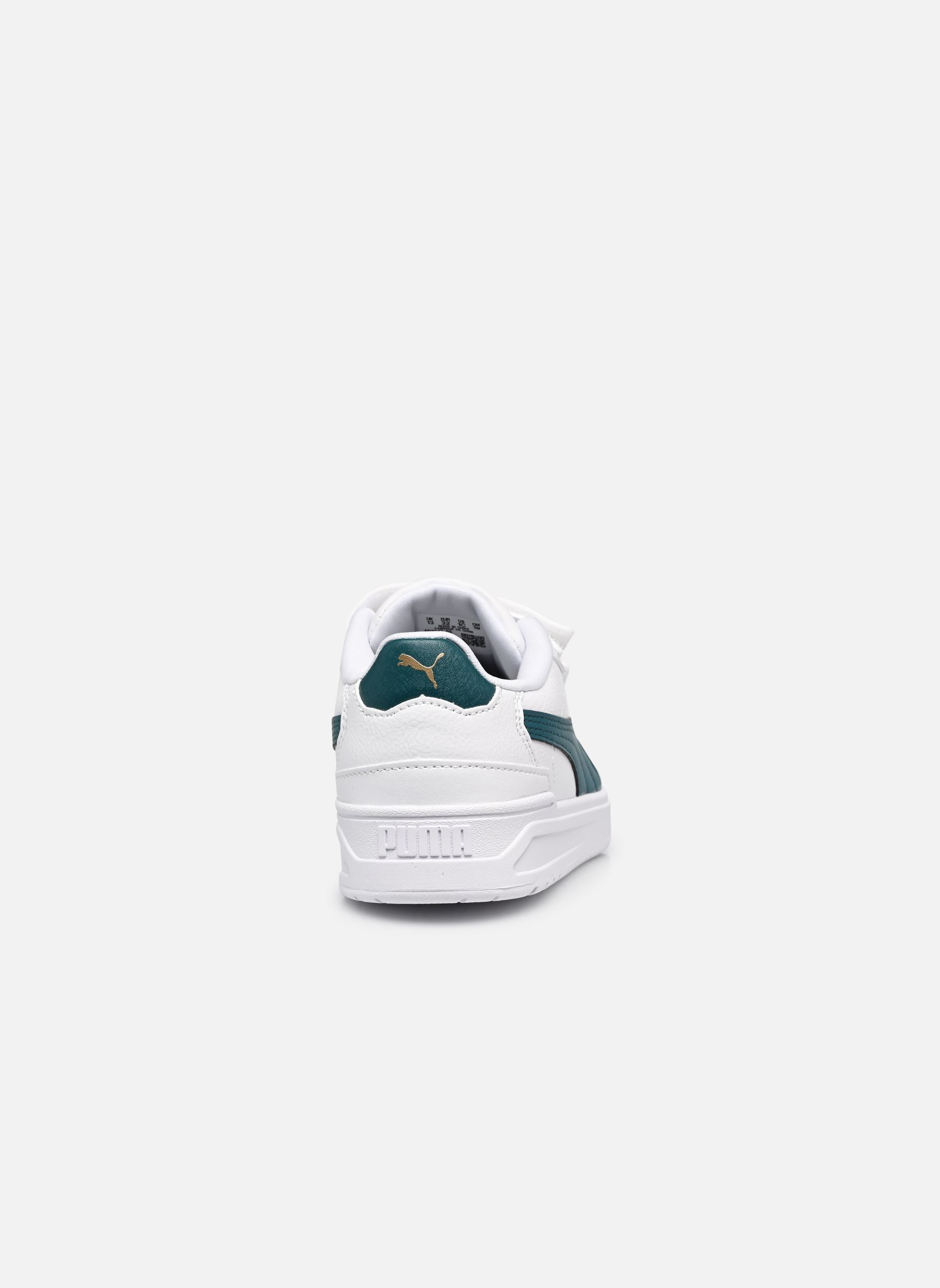 Baskets Shuffle Downtown Lo garçon blanc Puma Baskets Shuffle Downtown Lo garçon blanc PUMA WHITE-EMERALD ICE-PUMA GO