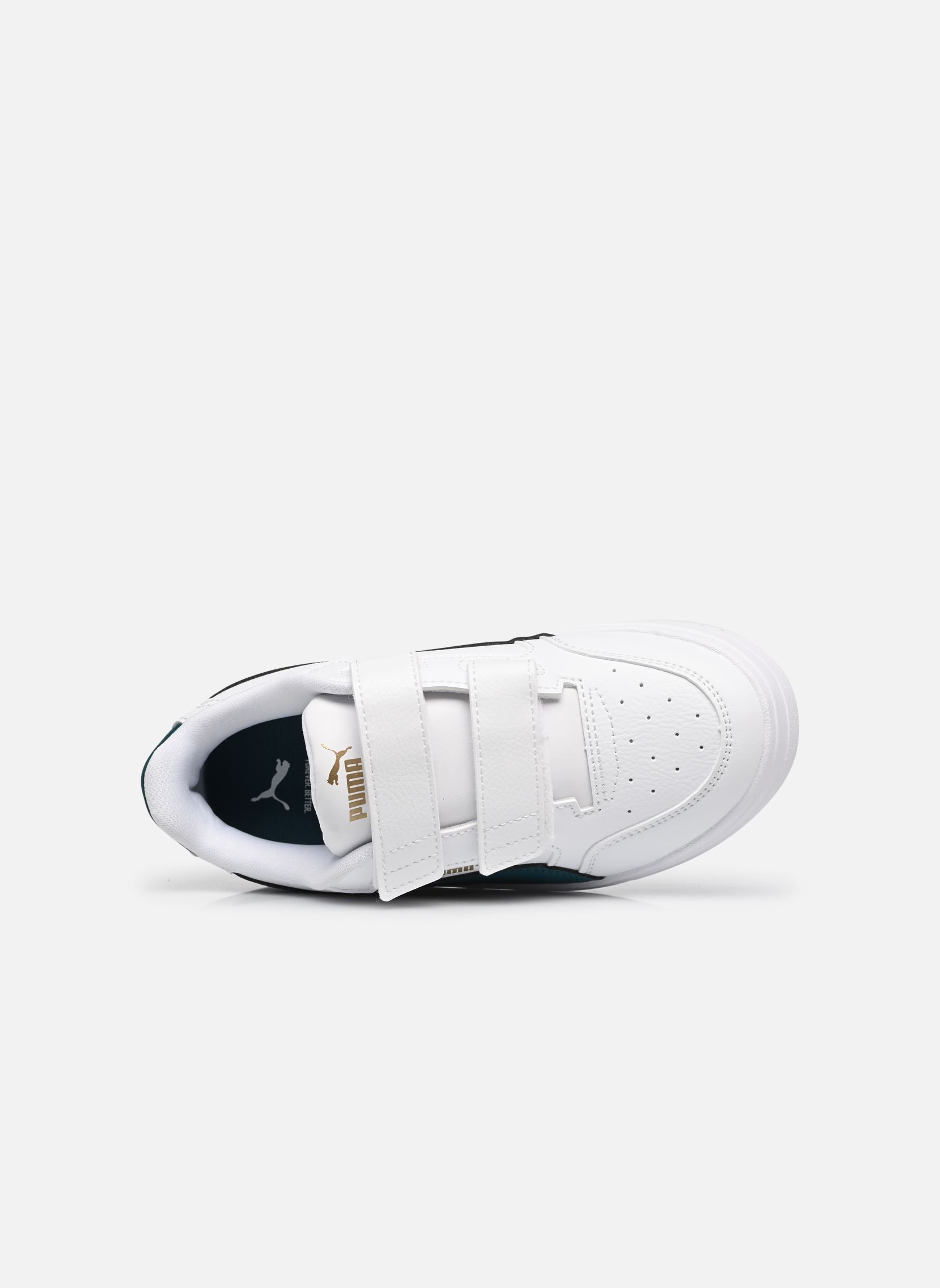 Baskets Shuffle Downtown Lo garçon blanc Puma Baskets Shuffle Downtown Lo garçon blanc PUMA WHITE-EMERALD ICE-PUMA GO