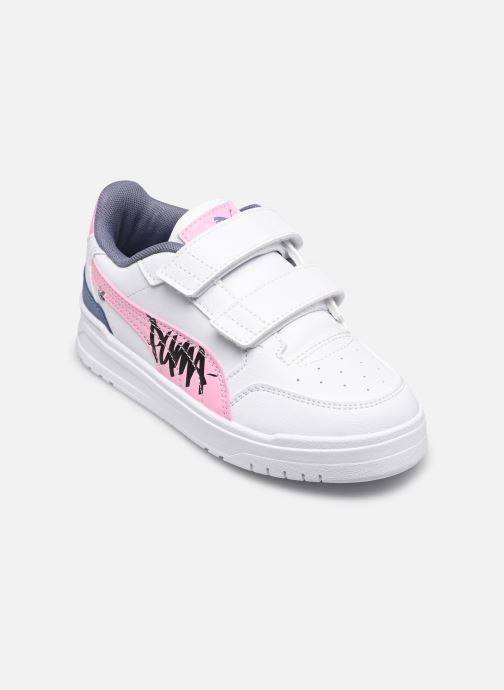 Puma Baskets Shuffle Downtown Lo fille blanc
