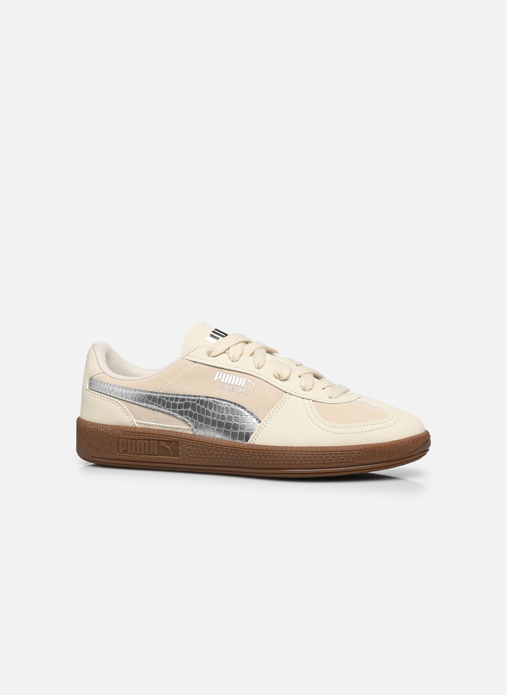 Sneakers Palermo Metallic Saf meisjes wit Puma Sneakers Palermo Metallic Saf meisjes wit ALPINE SNOW-PUMA SILVER