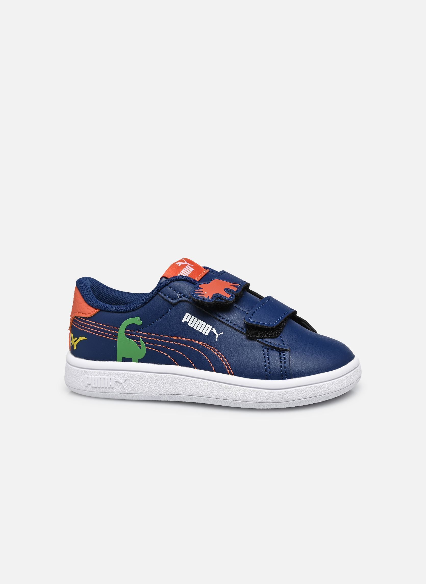Niedrige Sneaker Puma Smash 3.0 Dino jungen blau Puma Niedrige Sneaker Puma Smash 3.0 Dino jungen blau Blue Jewel-Green Fruit-Amarena