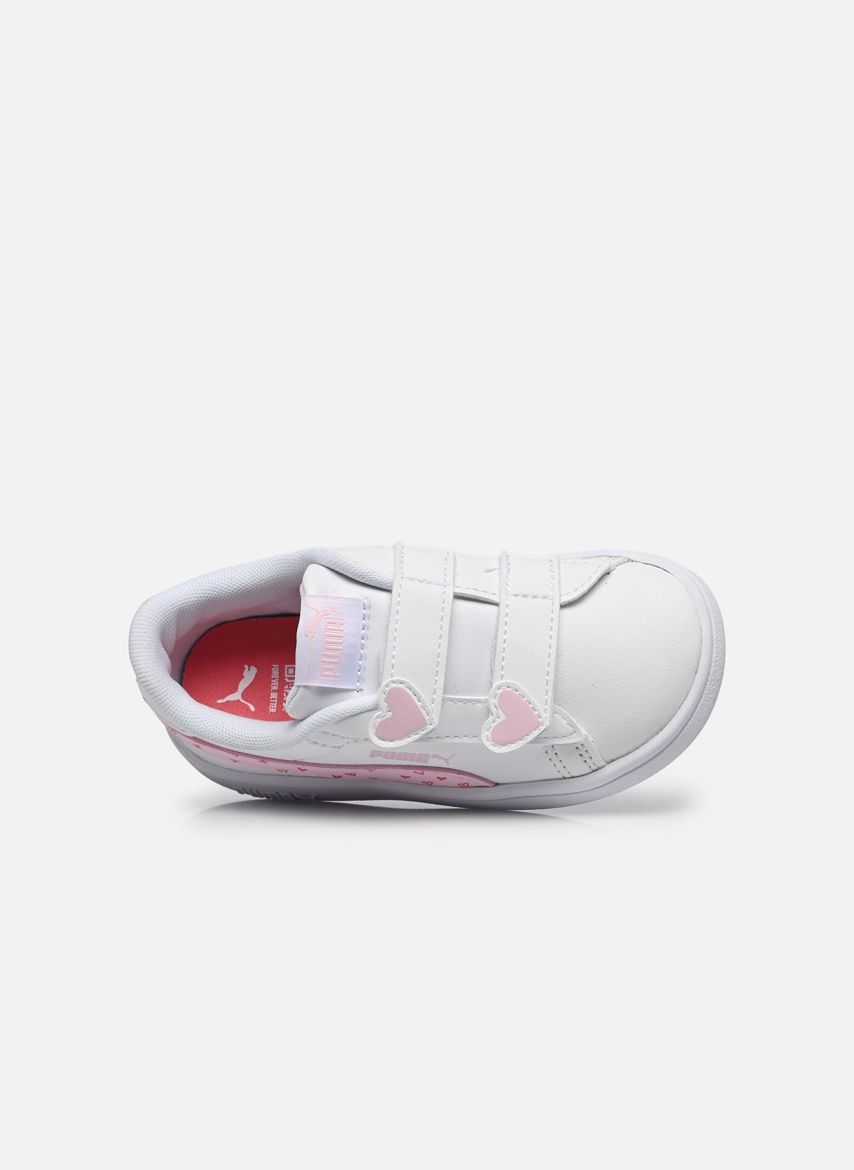 Baskets Puma Smash 3.0 Heart fille blanc Puma Baskets Puma Smash 3.0 Heart fille blanc PUMA WHITE-PEARL PINK