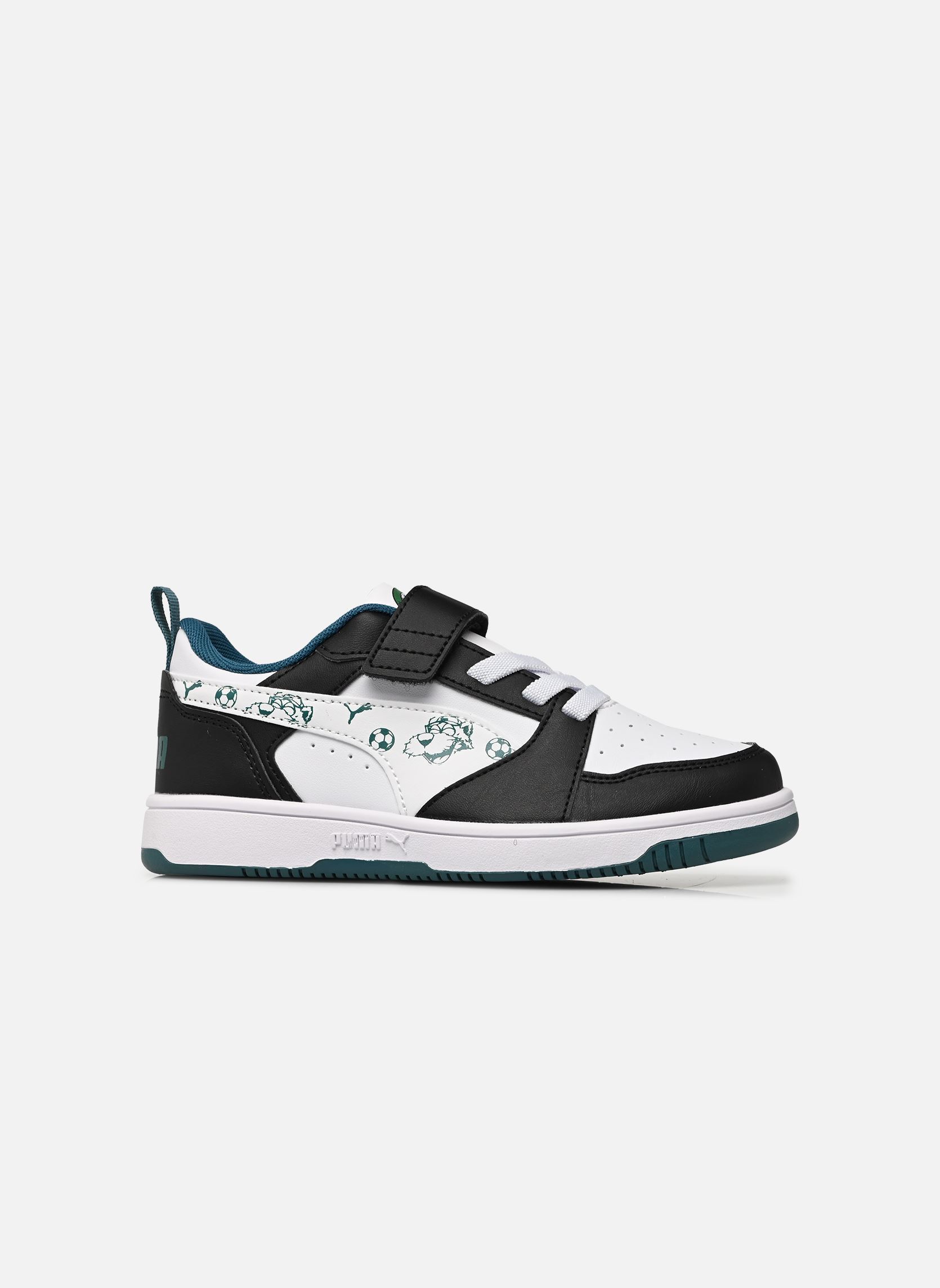 Baskets Puma Rebound V6 Lo S garçon multicolore Puma Baskets Puma Rebound V6 Lo S garçon multicolore PUMA BLACK-PUMA WHITE-EMERALD