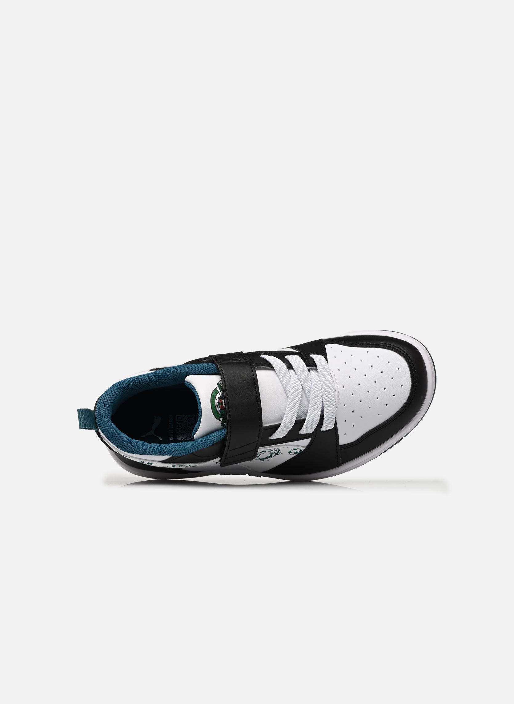 Baskets Puma Rebound V6 Lo S garçon multicolore Puma Baskets Puma Rebound V6 Lo S garçon multicolore PUMA BLACK-PUMA WHITE-EMERALD