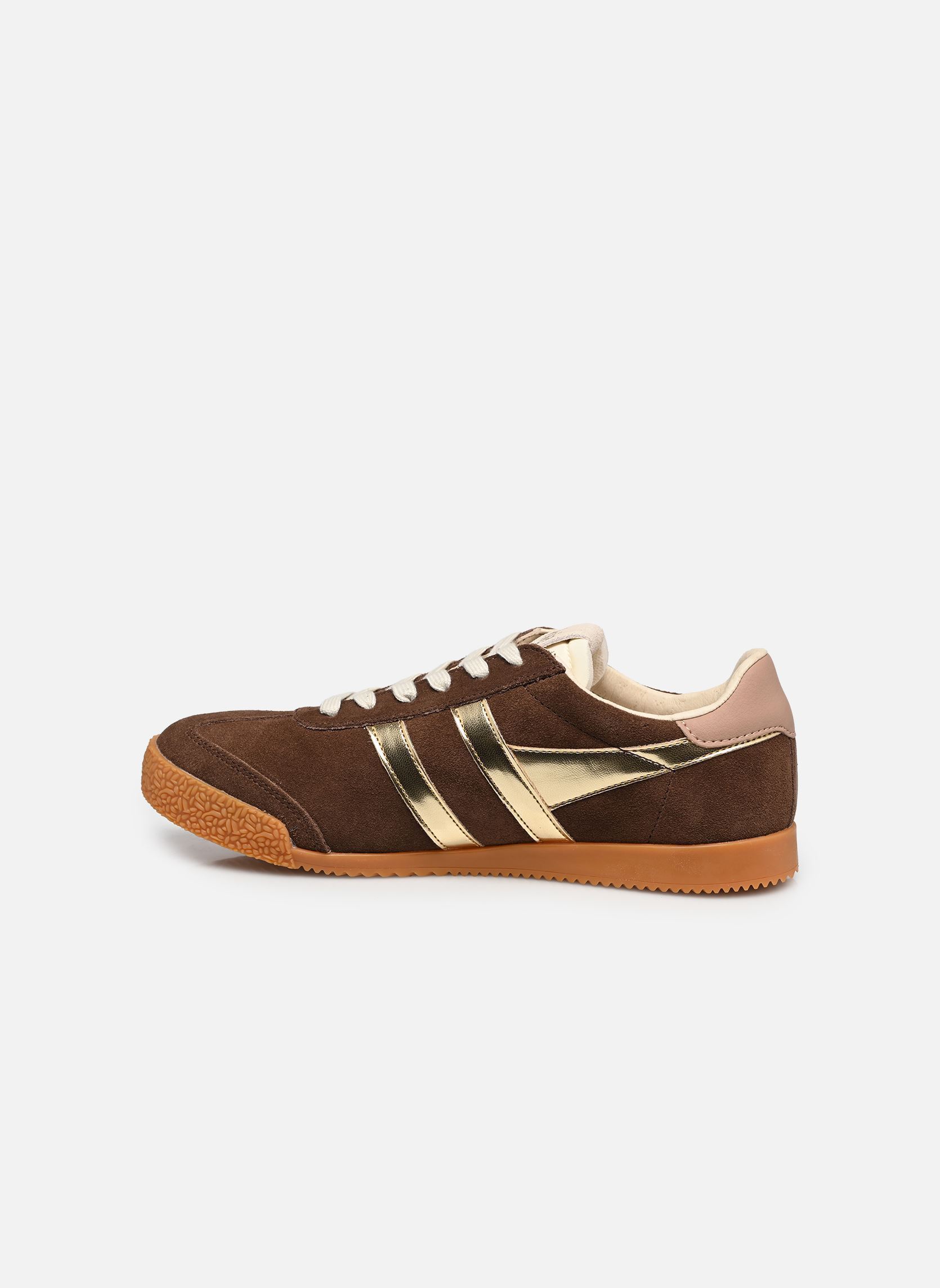 Lage sneakers Elan Glitz dames bruin Gola Lage sneakers Elan Glitz dames bruin DARK BROWN/GOLD/CAMEO