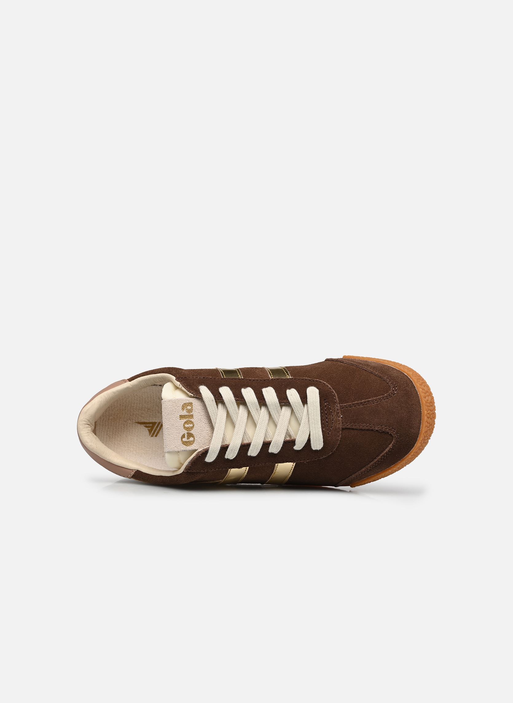 Lage sneakers Elan Glitz dames bruin Gola Lage sneakers Elan Glitz dames bruin DARK BROWN/GOLD/CAMEO