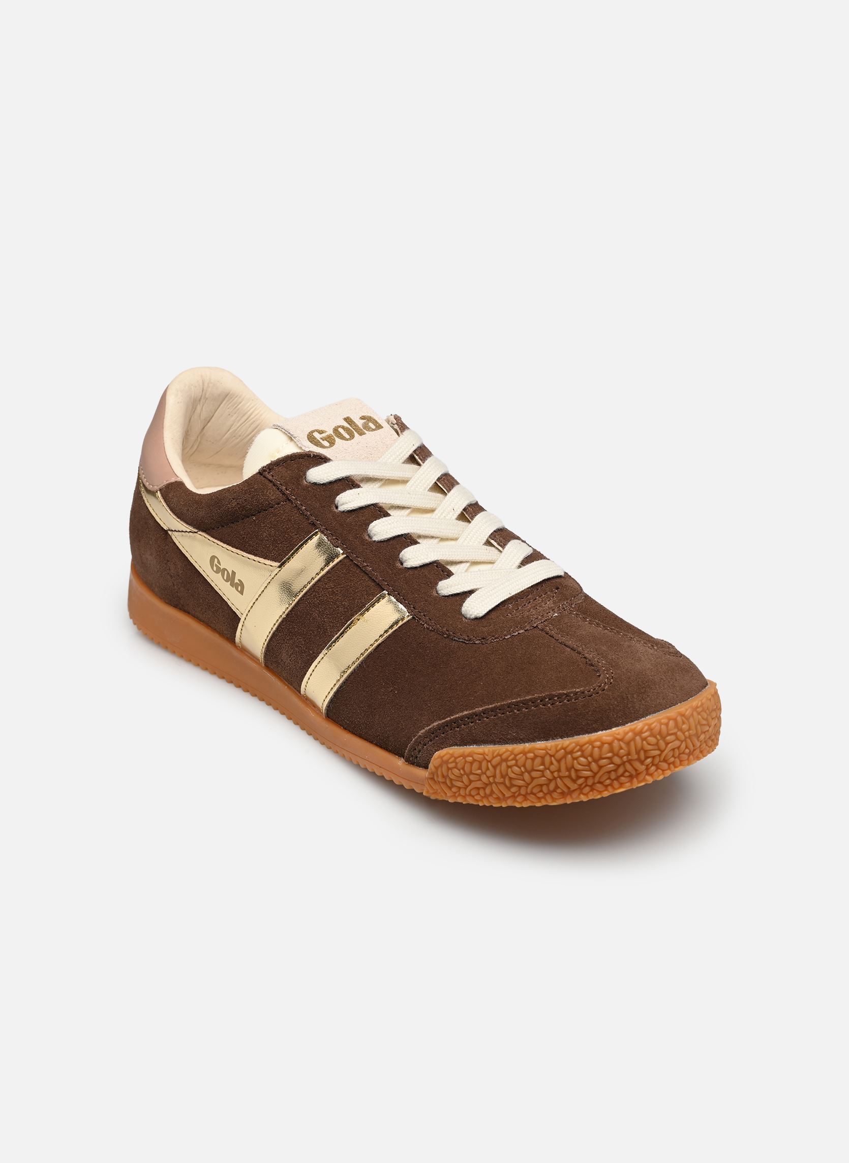 Lage sneakers Elan Glitz dames bruin Gola Lage sneakers Elan Glitz dames bruin DARK BROWN/GOLD/CAMEO