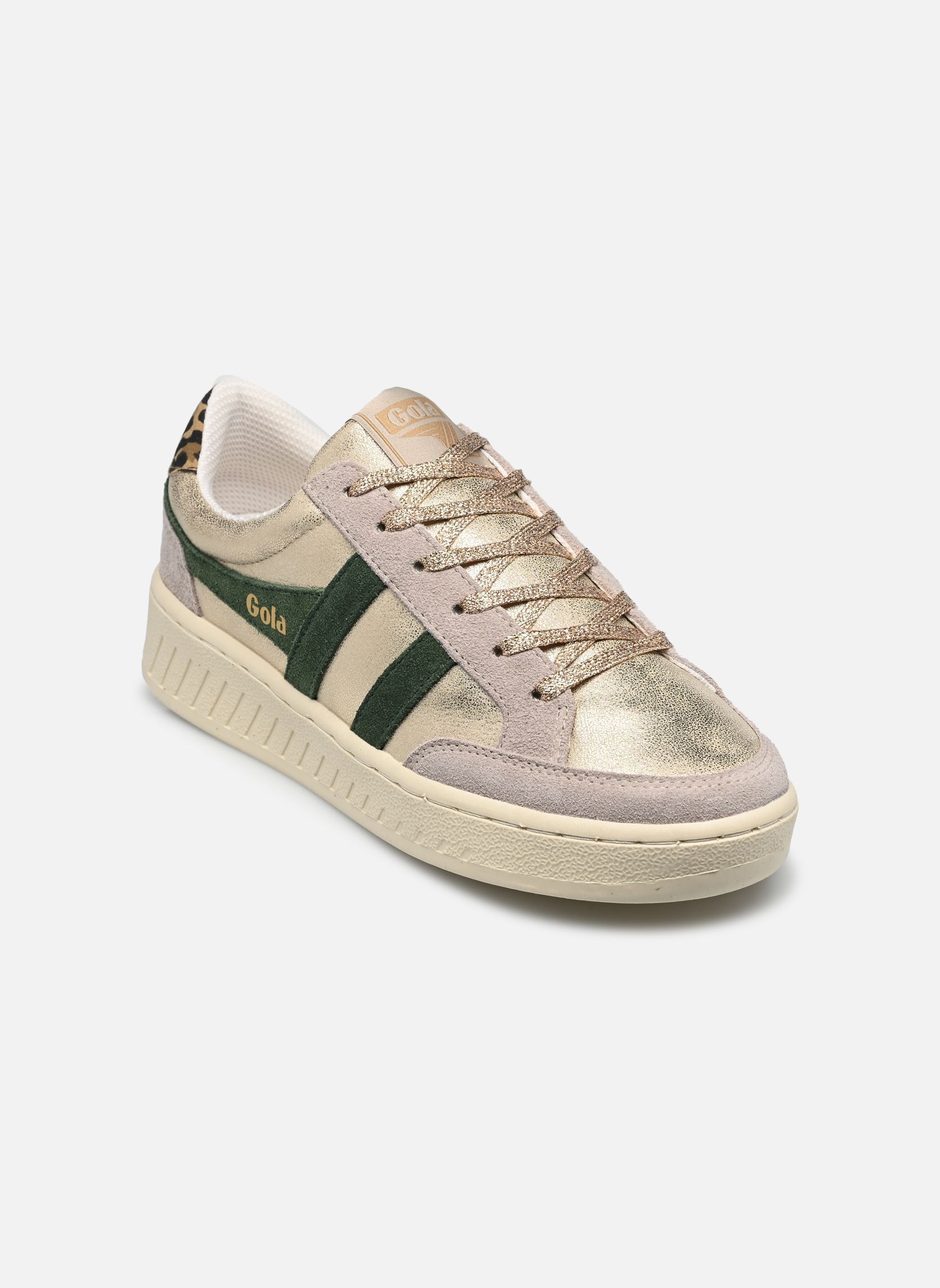 Baskets Superslam Blaze II femme or et bronze Gola Baskets Superslam Blaze II femme or et bronze GOLD/EVERGREEN/LEOPARD