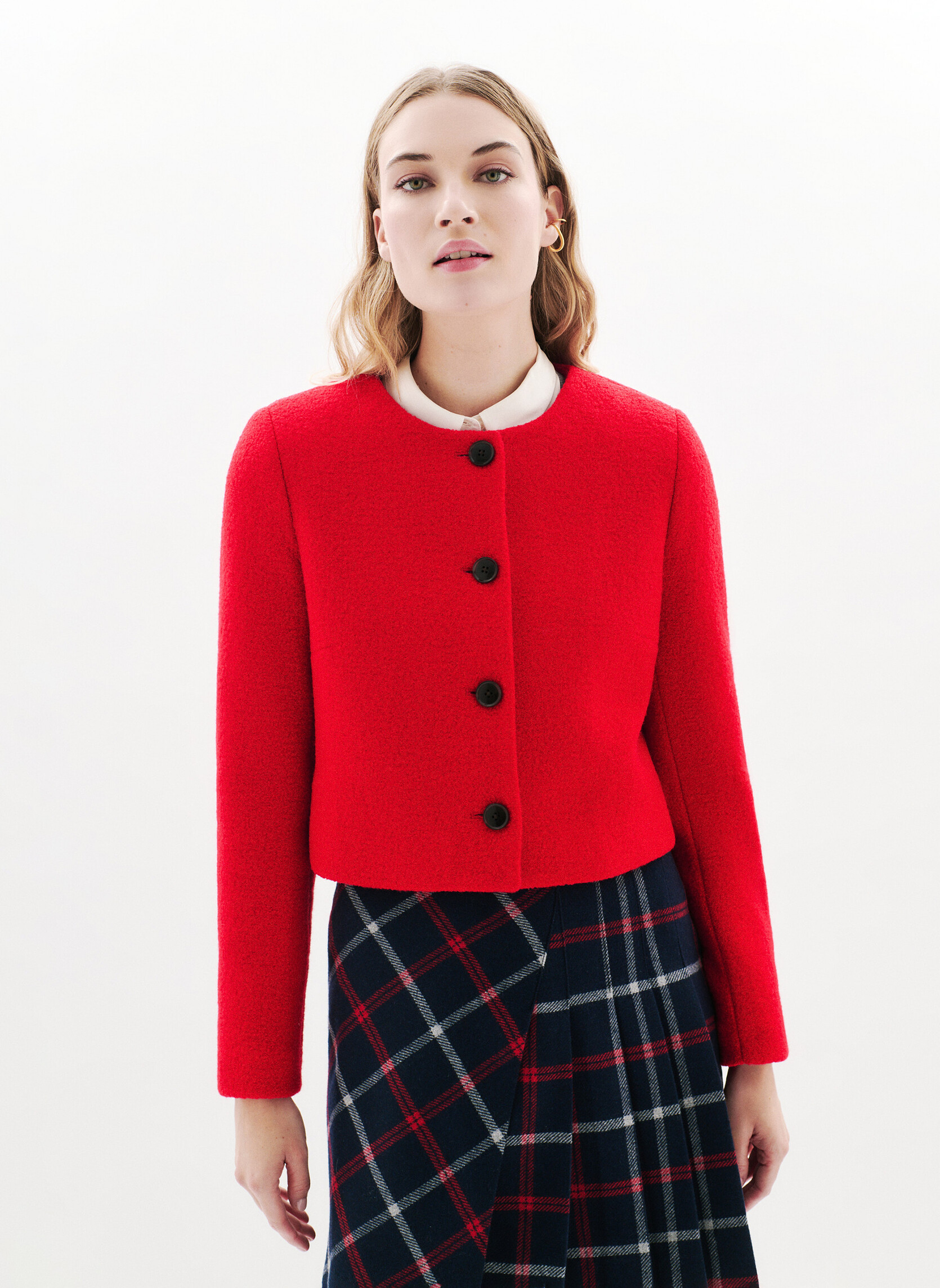 Vestes de costume 252V-VALMONTLAINE femme rouge Caroll Vestes de costume 252V-VALMONTLAINE femme rouge Rouge