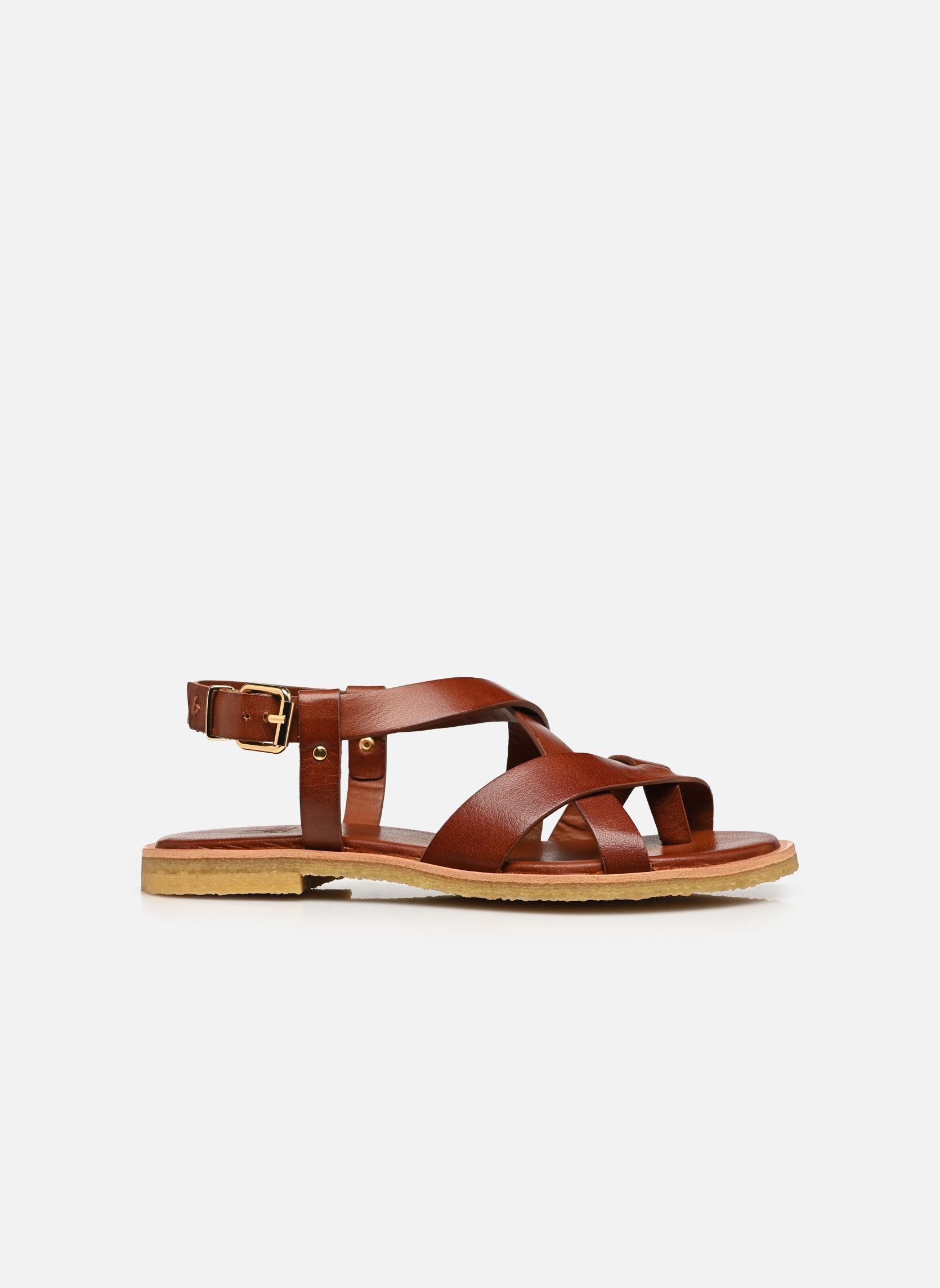 Flache Sandalen T8012 damen braun Billi Bi Flache Sandalen T8012 damen braun T.moro calf