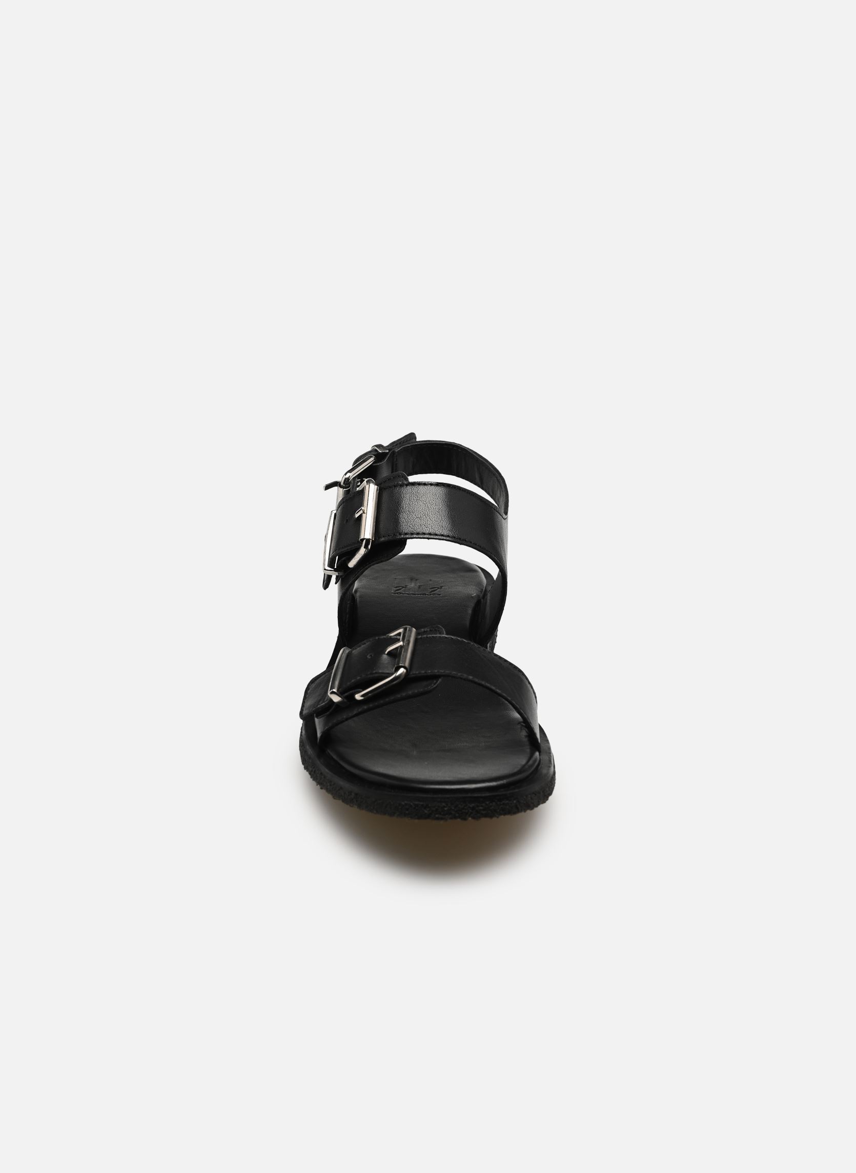 Flache Sandalen T8014 damen schwarz Billi Bi Flache Sandalen T8014 damen schwarz Black Calf