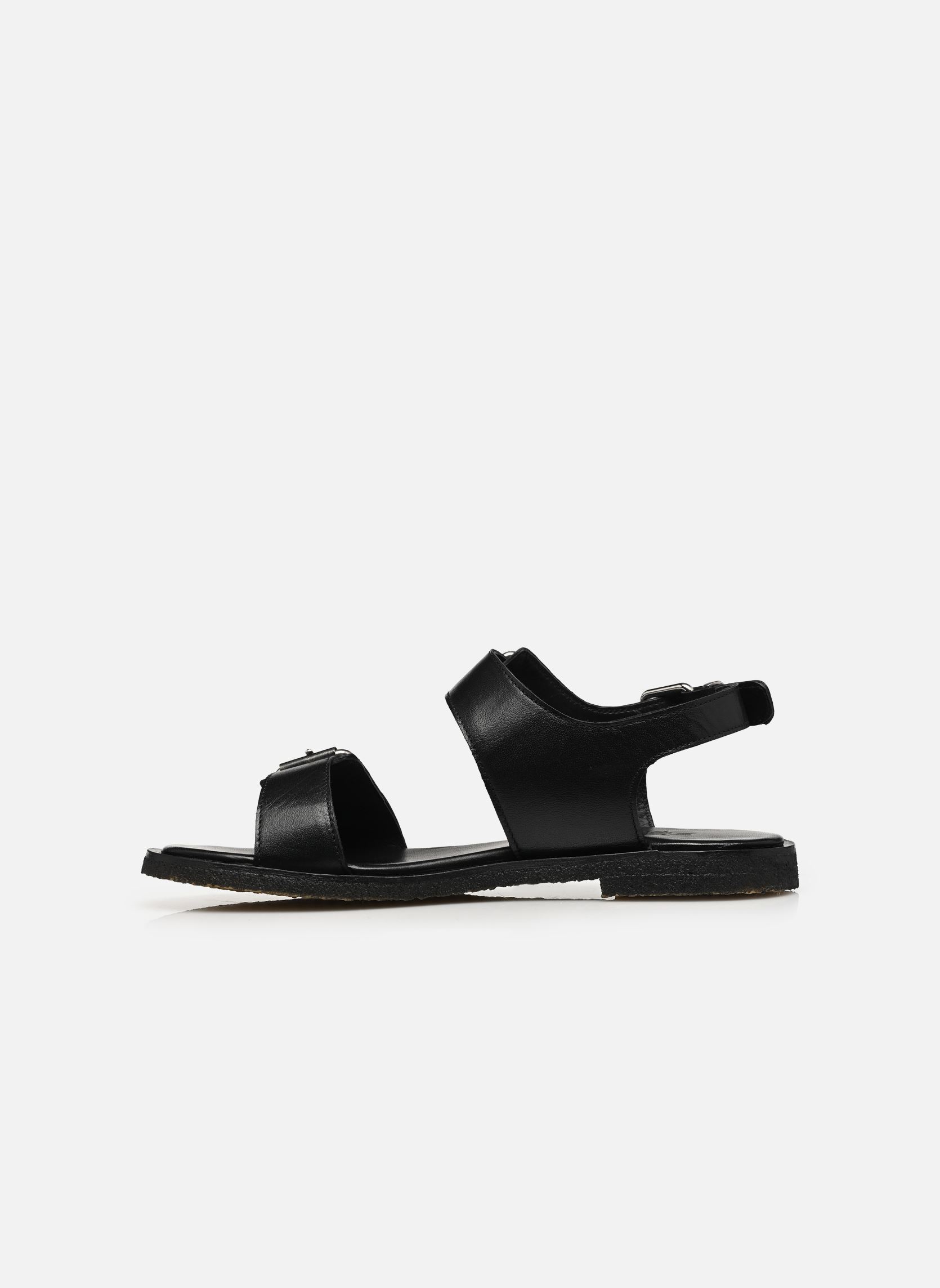 Flache Sandalen T8014 damen schwarz Billi Bi Flache Sandalen T8014 damen schwarz Black Calf