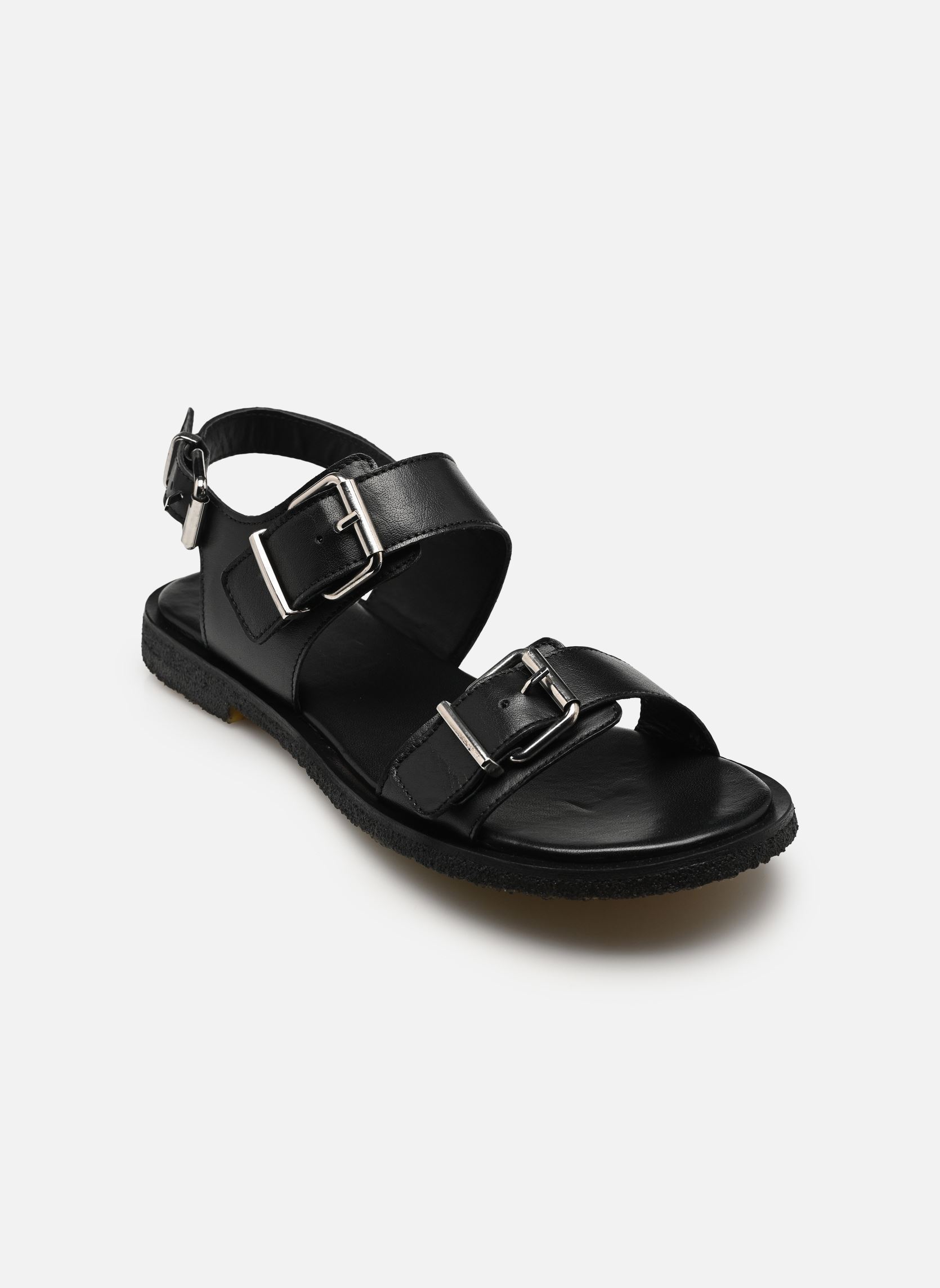 Flache Sandalen T8014 damen schwarz Billi Bi Flache Sandalen T8014 damen schwarz Black Calf