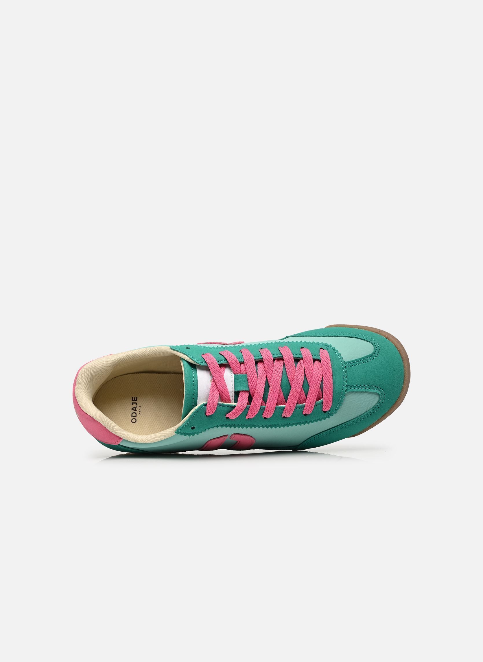 Baskets RIYA femme vert Odaje Baskets RIYA femme vert Vert rose