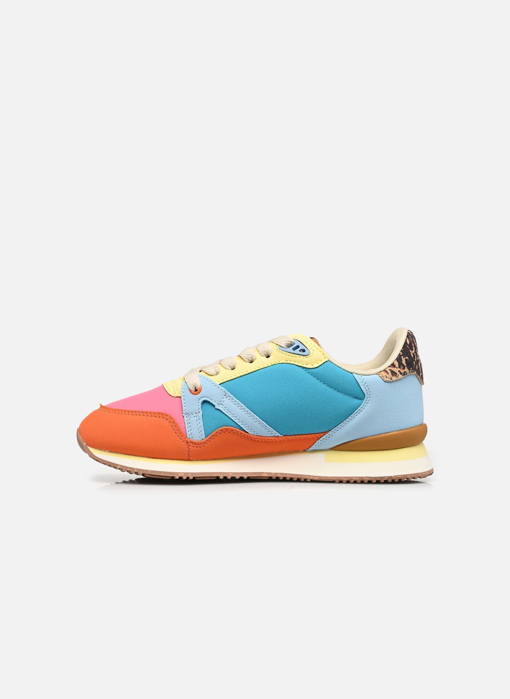 Baskets ANDREE femme multicolore Odaje Baskets ANDREE femme multicolore Orange rose citron