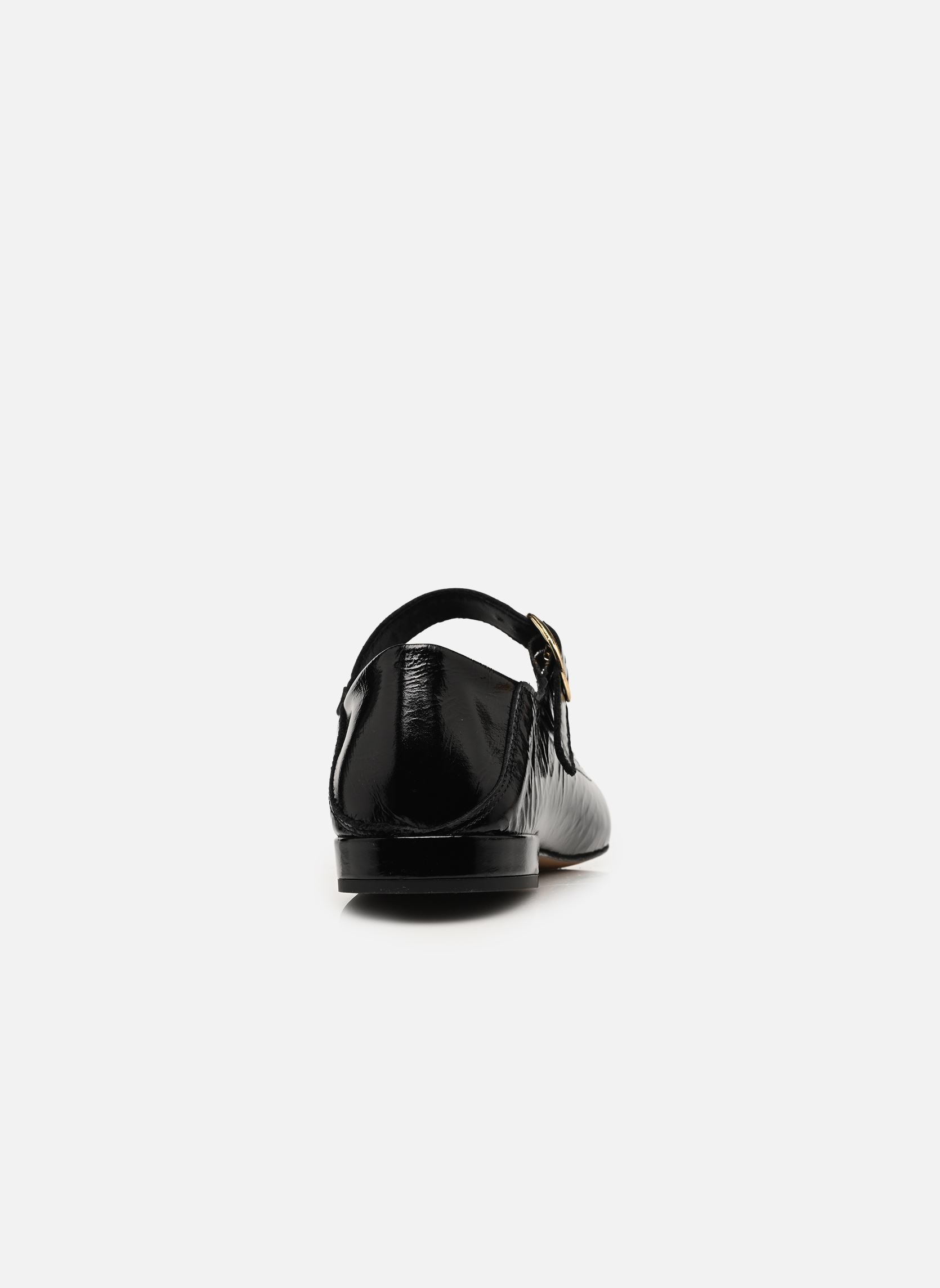 Klassische Ballerinas LALI damen schwarz Odaje Klassische Ballerinas LALI damen schwarz Cuir plissé verni noir