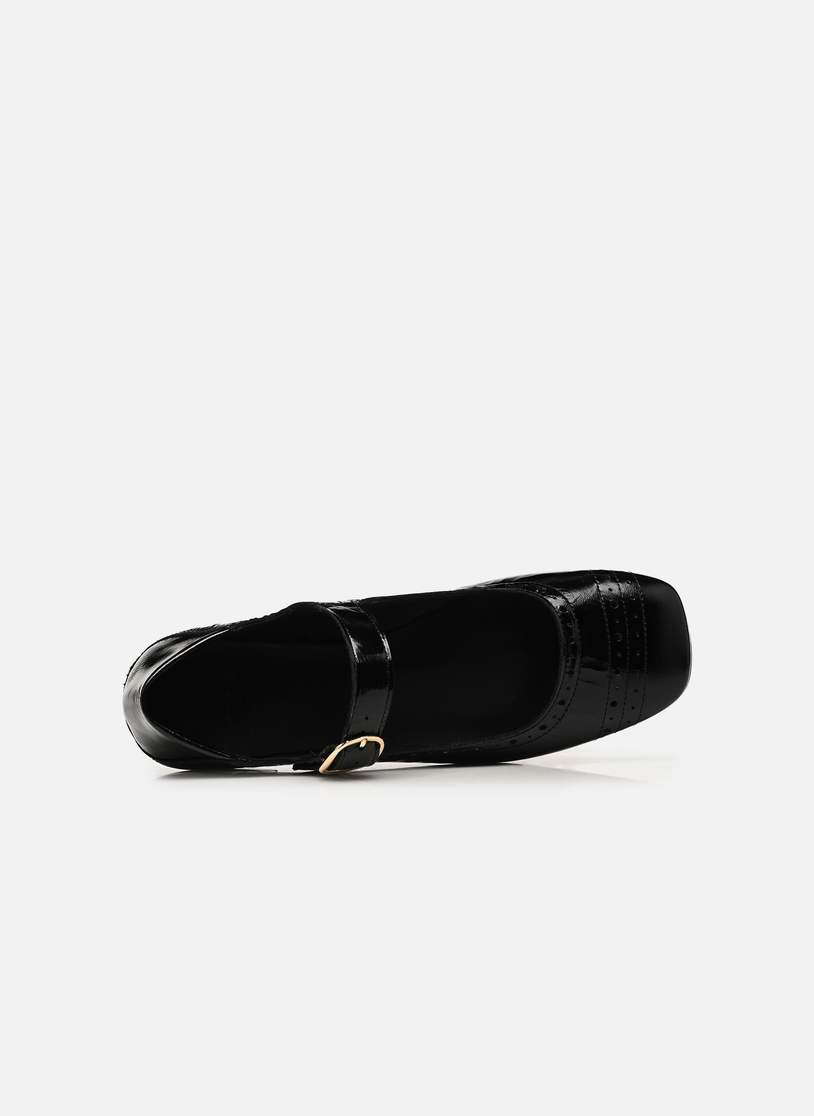 Klassische Ballerinas LALI damen schwarz Odaje Klassische Ballerinas LALI damen schwarz Cuir plissé verni noir