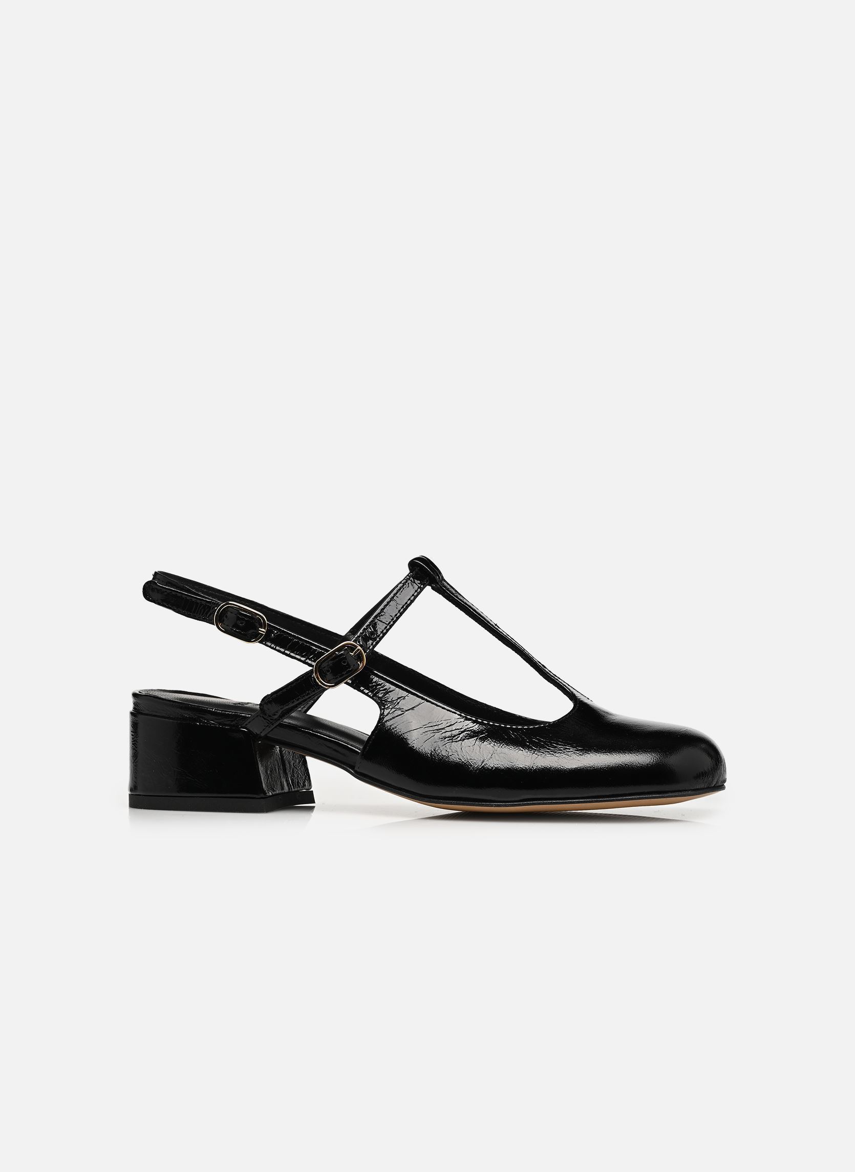 Pumps mit Riemchen RYLA damen schwarz Odaje Pumps mit Riemchen RYLA damen schwarz Cuir Plissé Noir