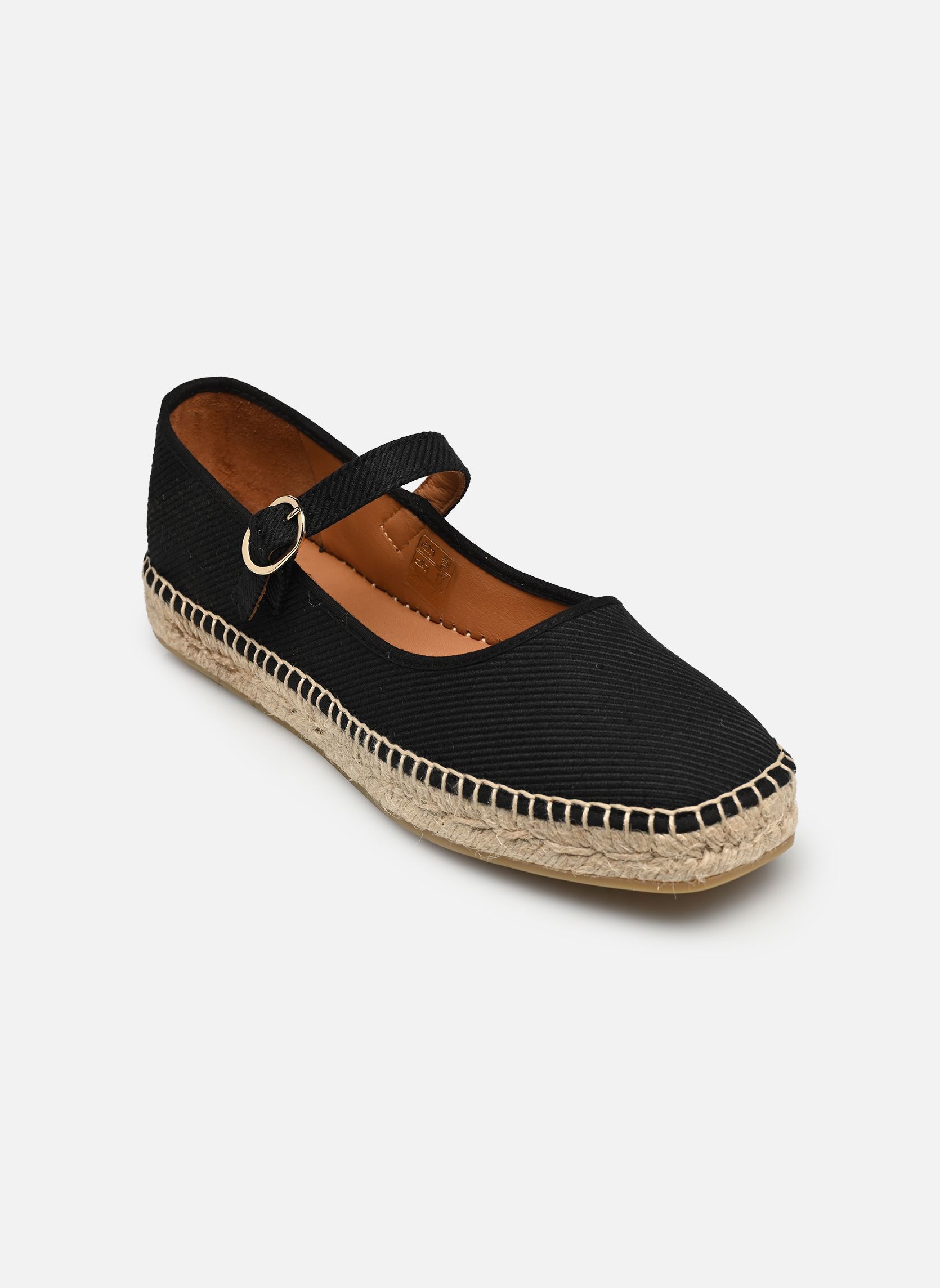 Flache Espadrilles BEBI damen schwarz Odaje Flache Espadrilles BEBI damen schwarz TOILE NOIR