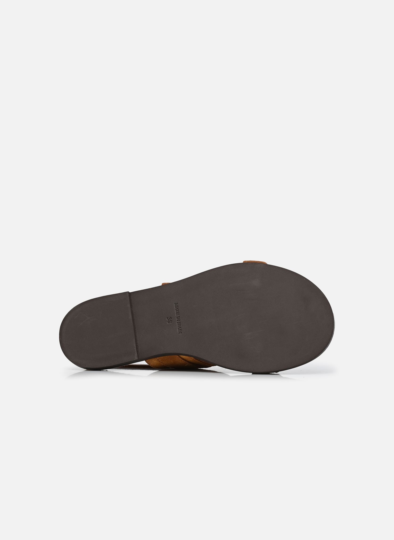 Espadrilles plates LOZI femme marron Odaje Espadrilles plates LOZI femme marron Suède Ambre