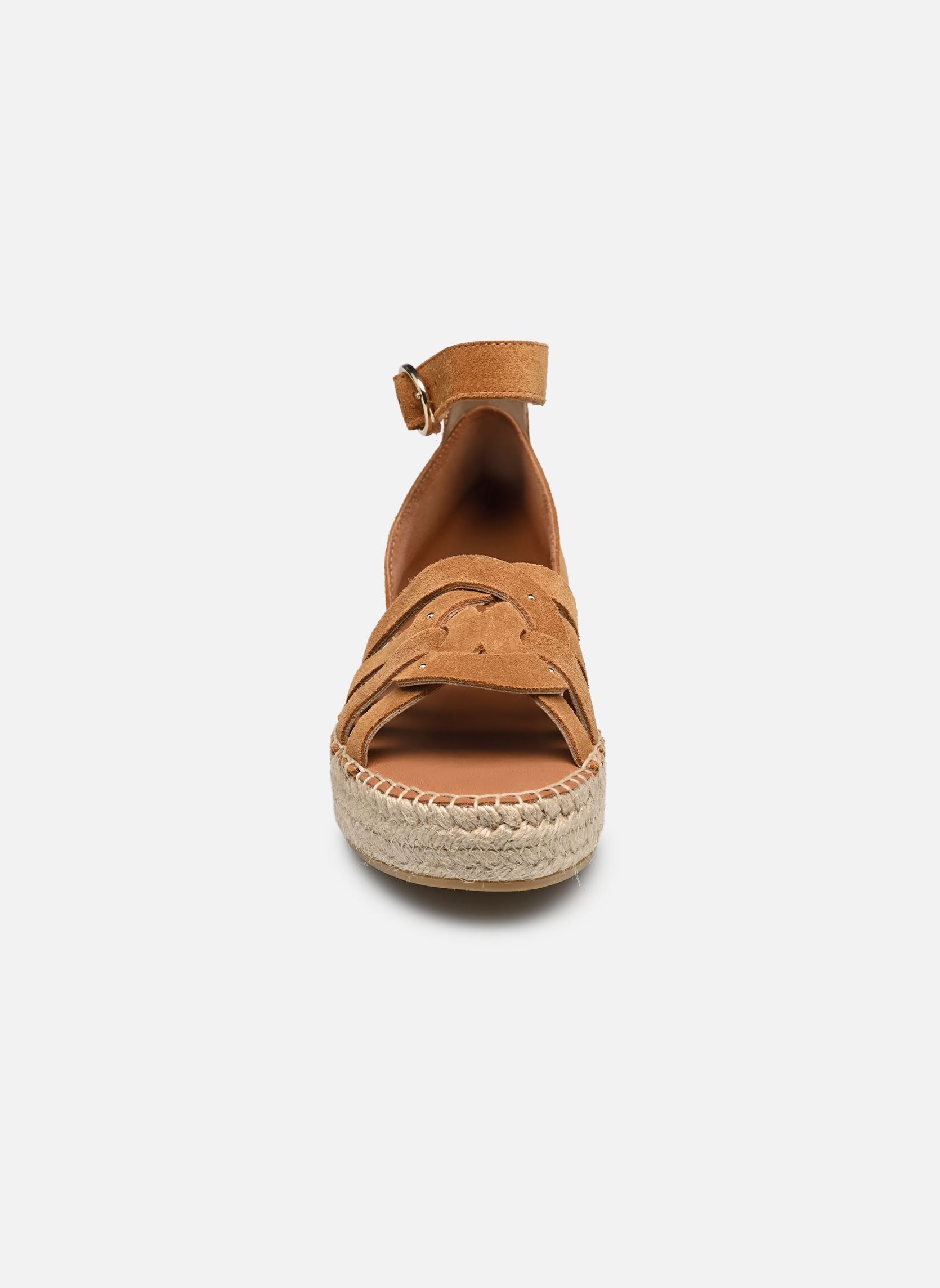 Espadrilles compensées et plateformes AZEL femme marron Odaje Espadrilles compensées et plateformes AZEL femme marron SUÈDE AMBRE