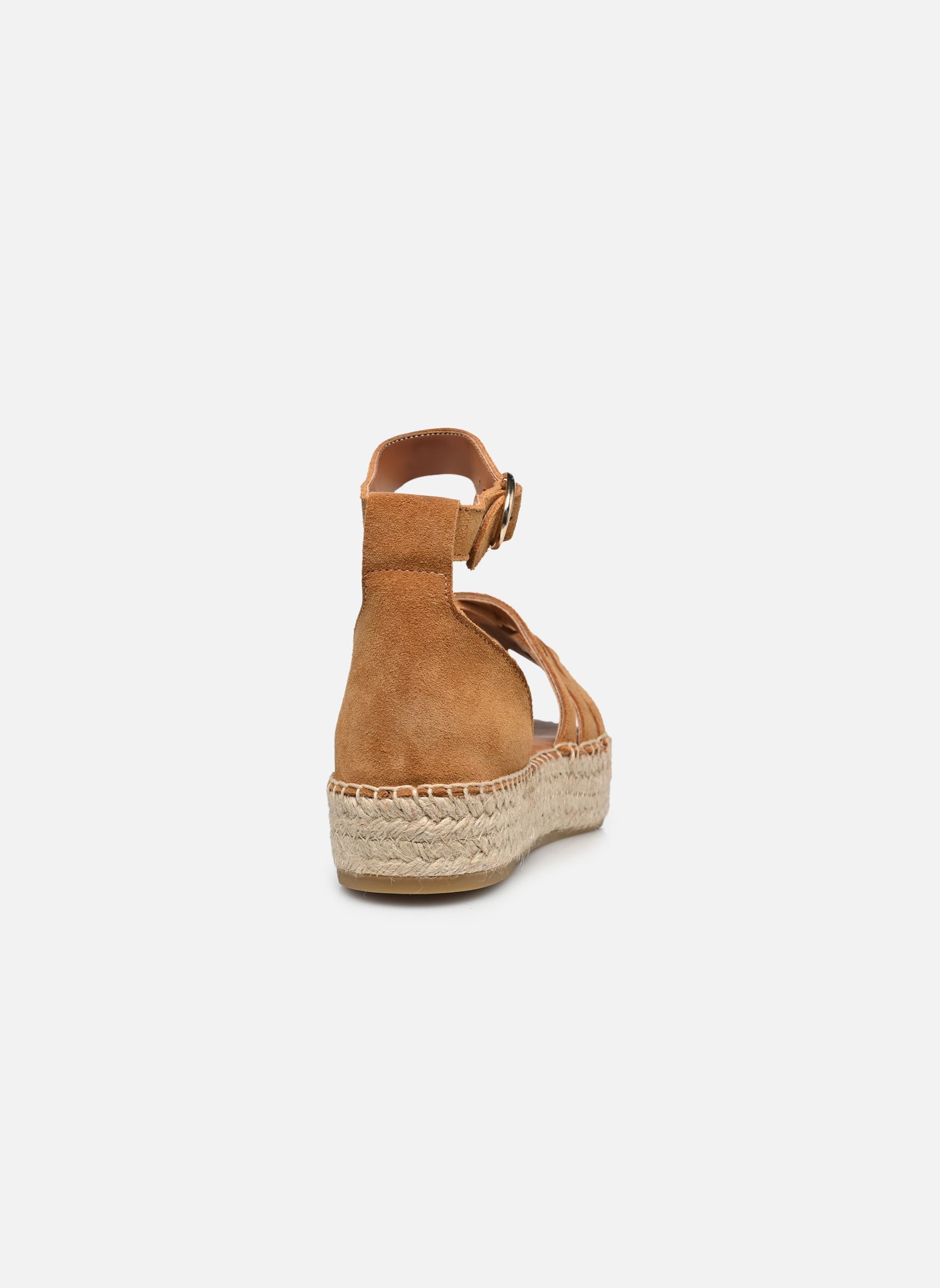 Espadrilles compensées et plateformes AZEL femme marron Odaje Espadrilles compensées et plateformes AZEL femme marron SUÈDE AMBRE