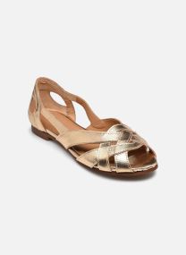 Flache Sandalen CLEMENTINE damen gold und bronze