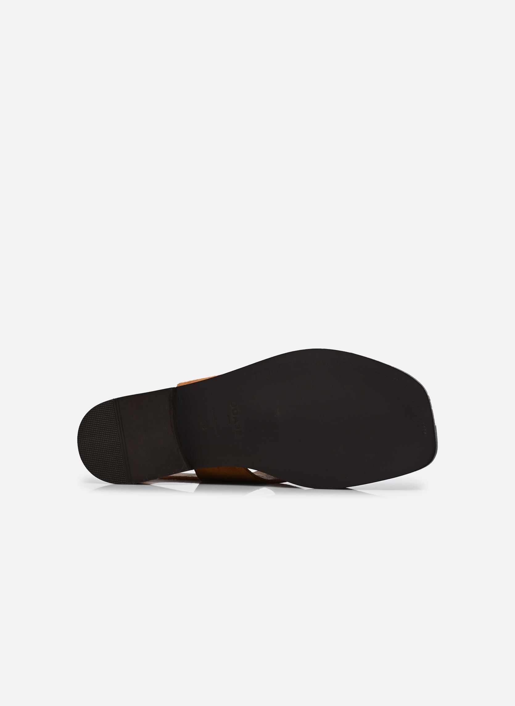 Flache Sandalen CORTE damen braun Odaje Flache Sandalen CORTE damen braun SUÈDE AMBRE