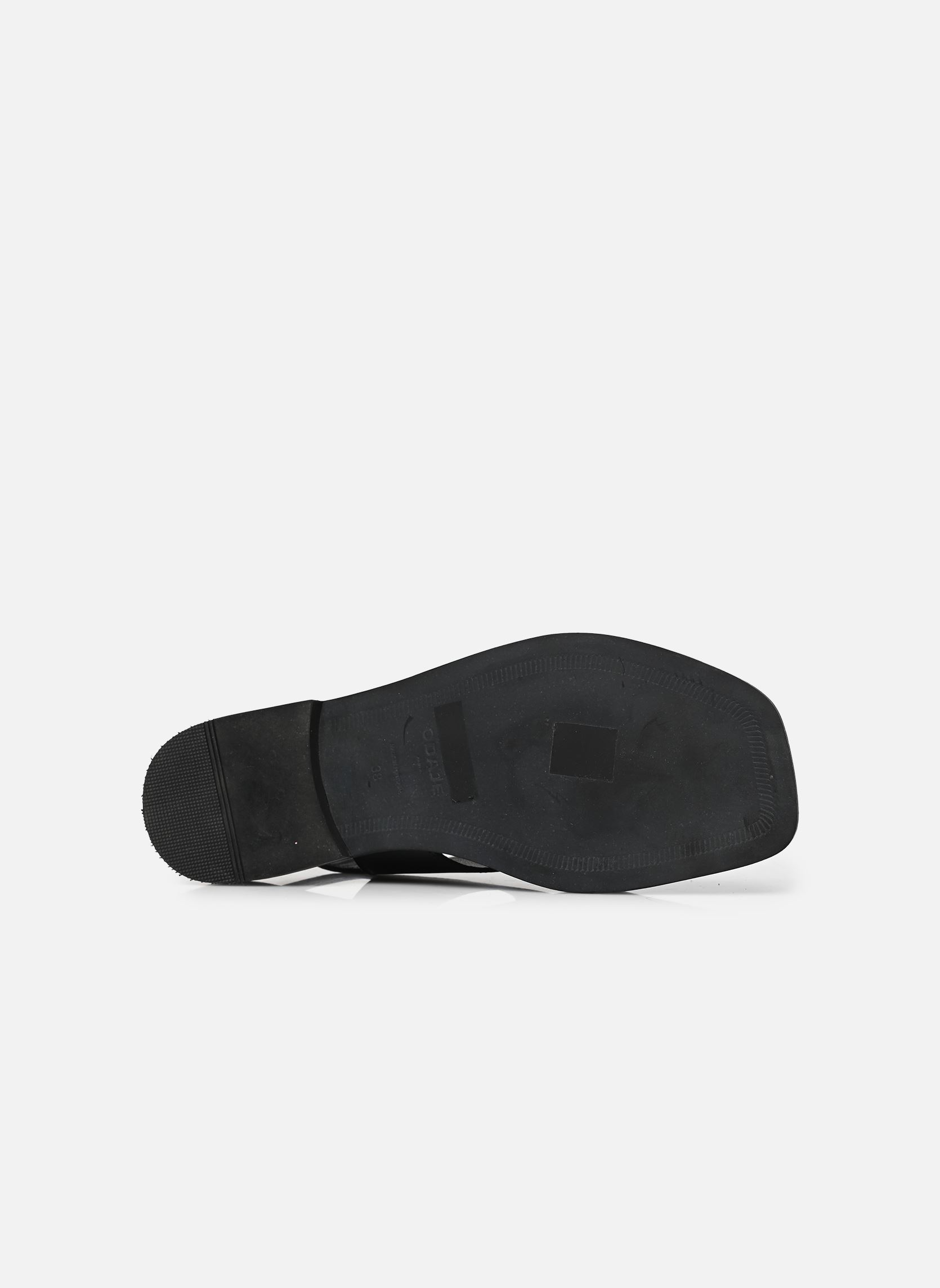 Sandales plates CORTE femme noir Odaje Sandales plates CORTE femme noir CUIR NOIR