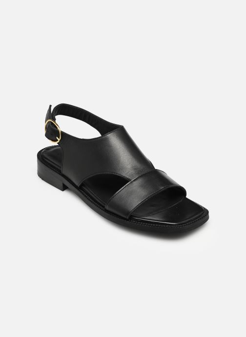 Odaje Sandales plates CORTE femme noir