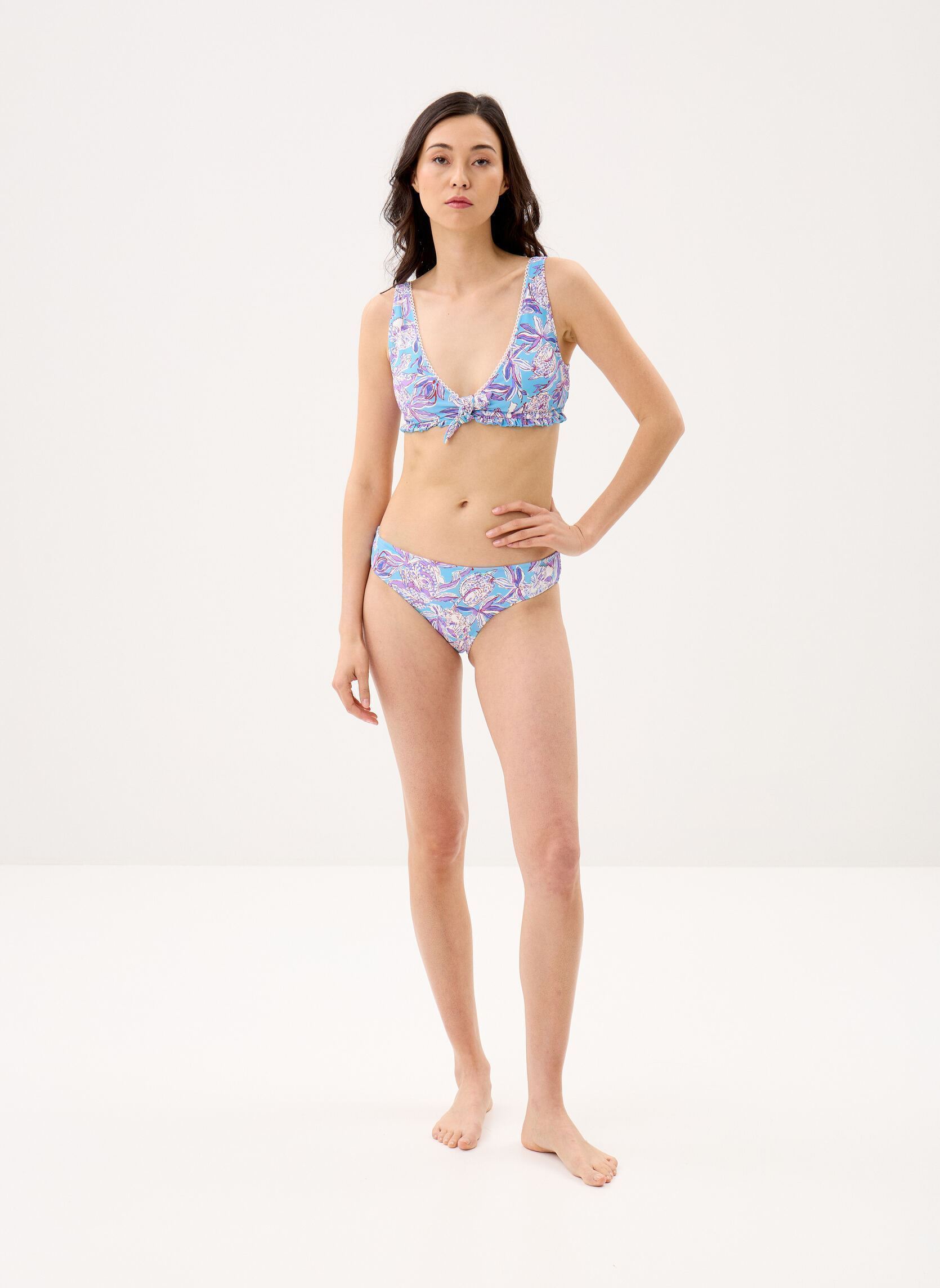 Triangel bikinitops Ohau dames blauw Louise Misha Triangel bikinitops Ohau dames blauw Blue Lush Paradise