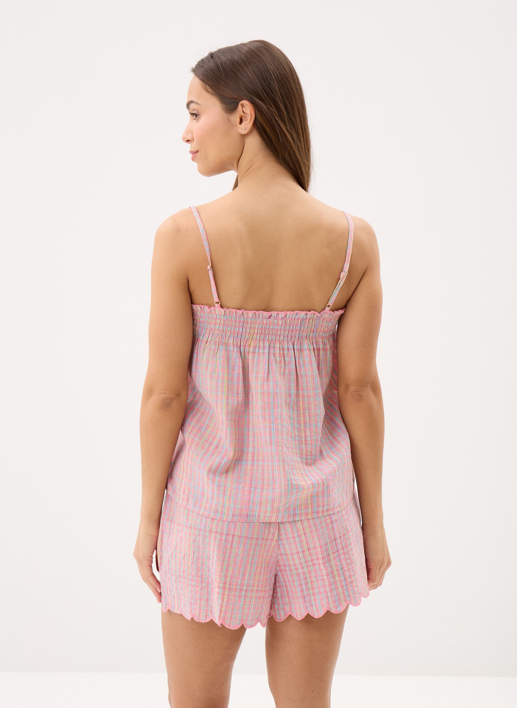 Vêtements Minala femme rose Louise Misha Vêtements Minala femme rose PINK POMELO CHECKS