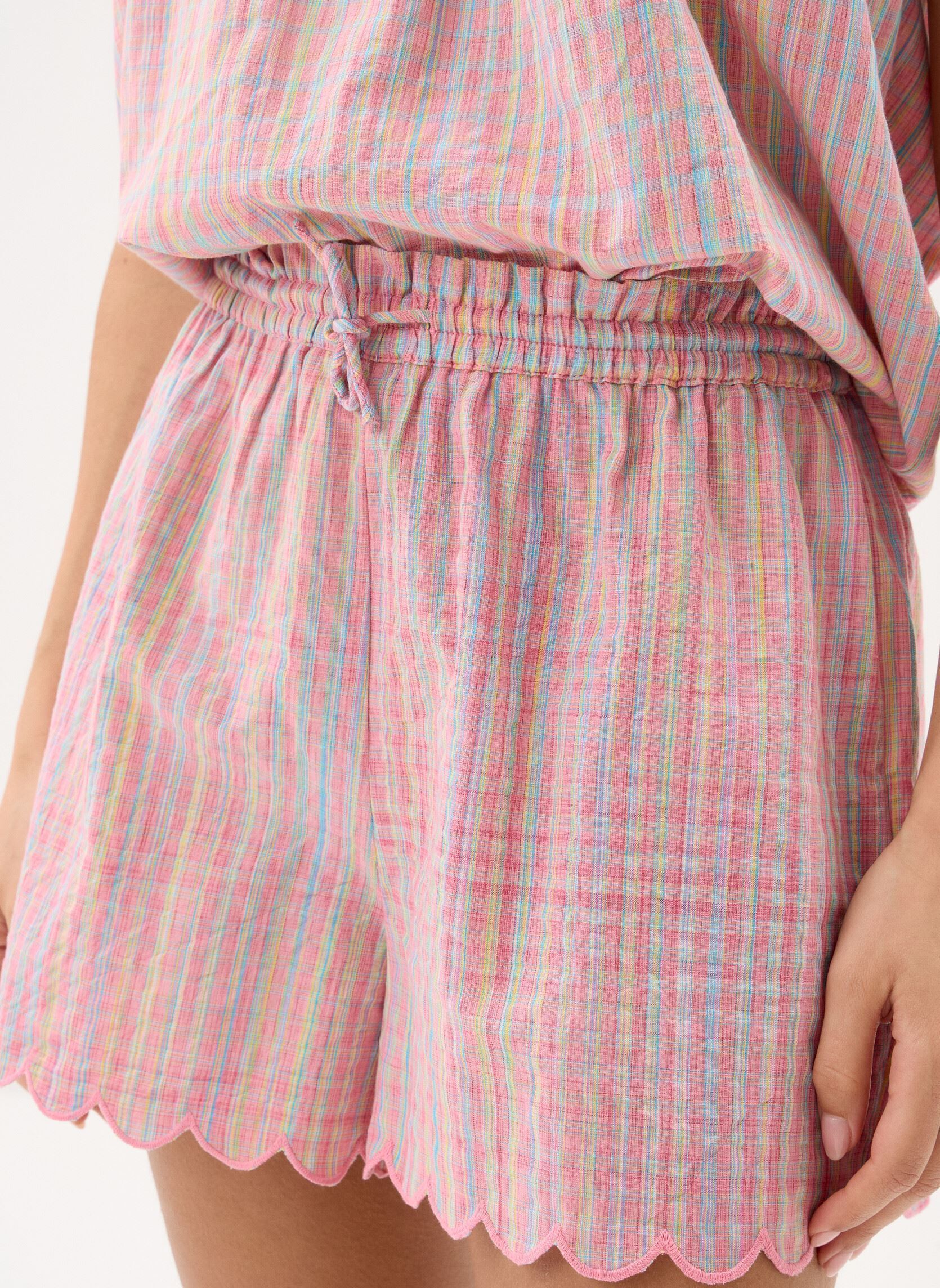 Vêtements Minala femme rose Louise Misha Vêtements Minala femme rose PINK POMELO CHECKS