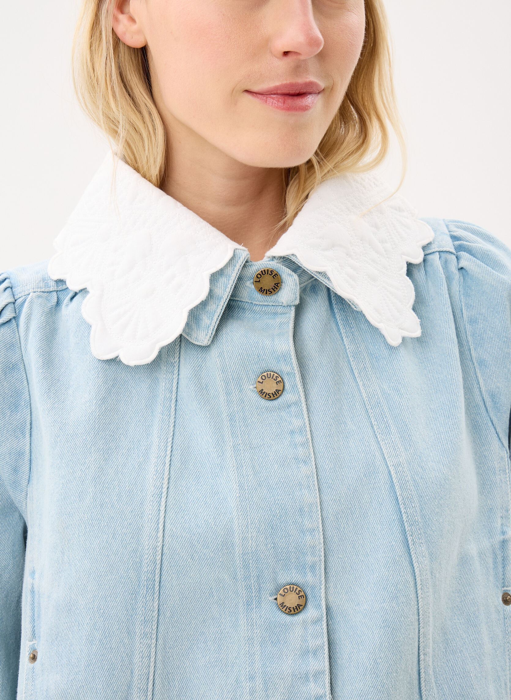Vestes en jean Hannea femme bleu Louise Misha Vestes en jean Hannea femme bleu BLEACH