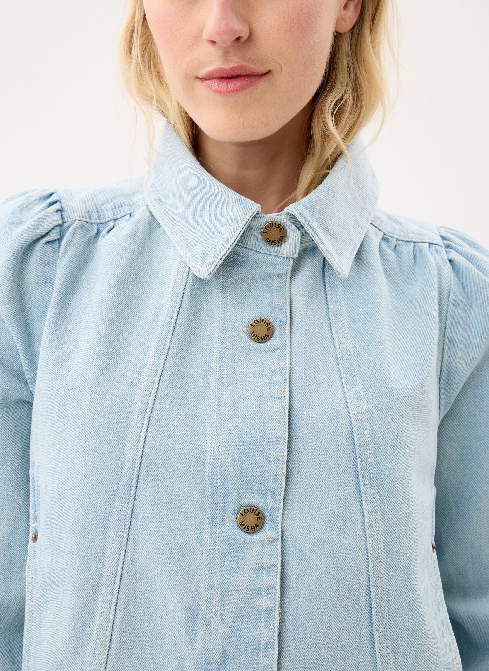 Vestes en jean Hannea femme bleu Louise Misha Vestes en jean Hannea femme bleu BLEACH