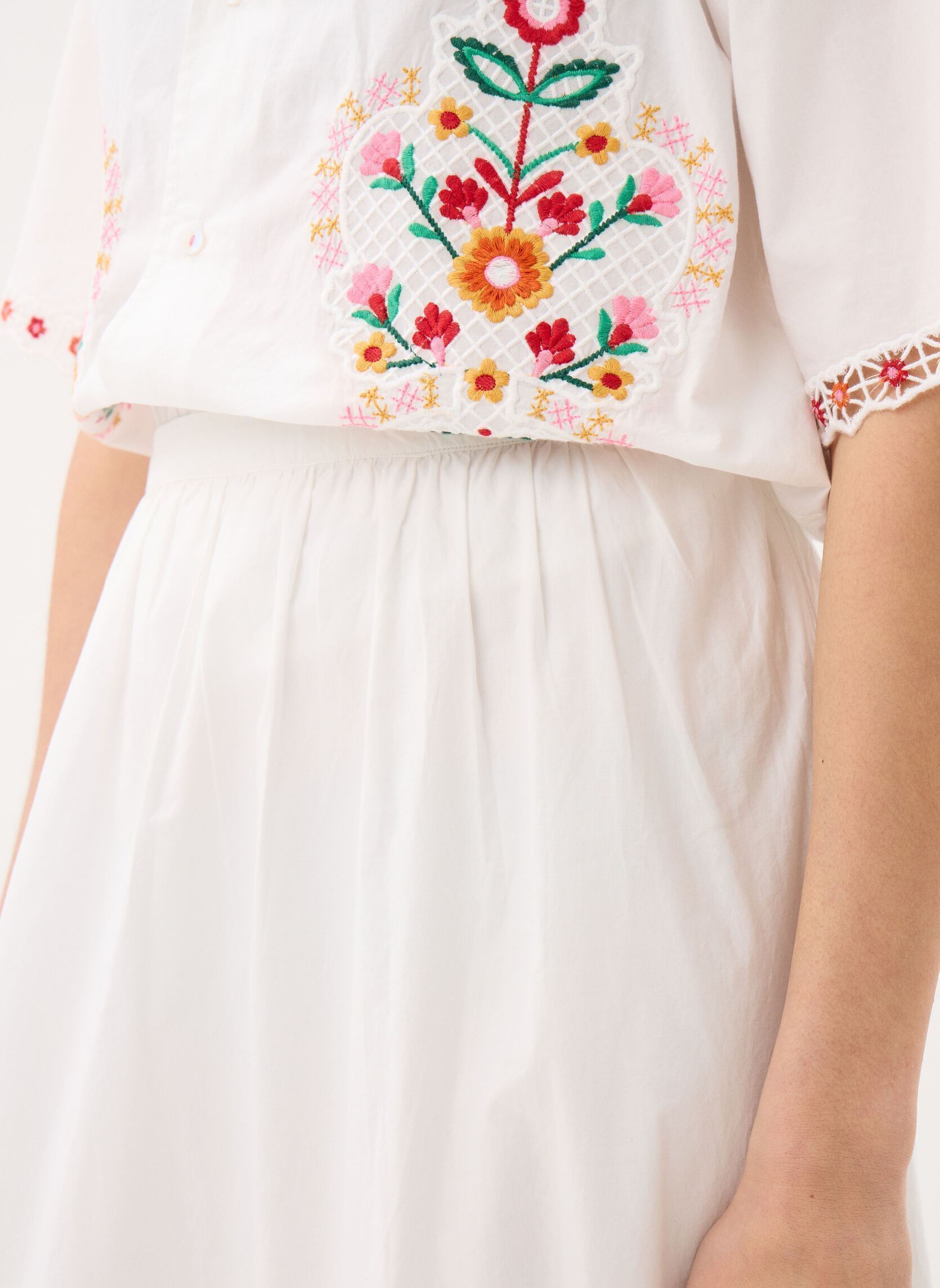 Jupes longues Paola femme blanc Louise Misha Jupes longues Paola femme blanc OFF WHITE