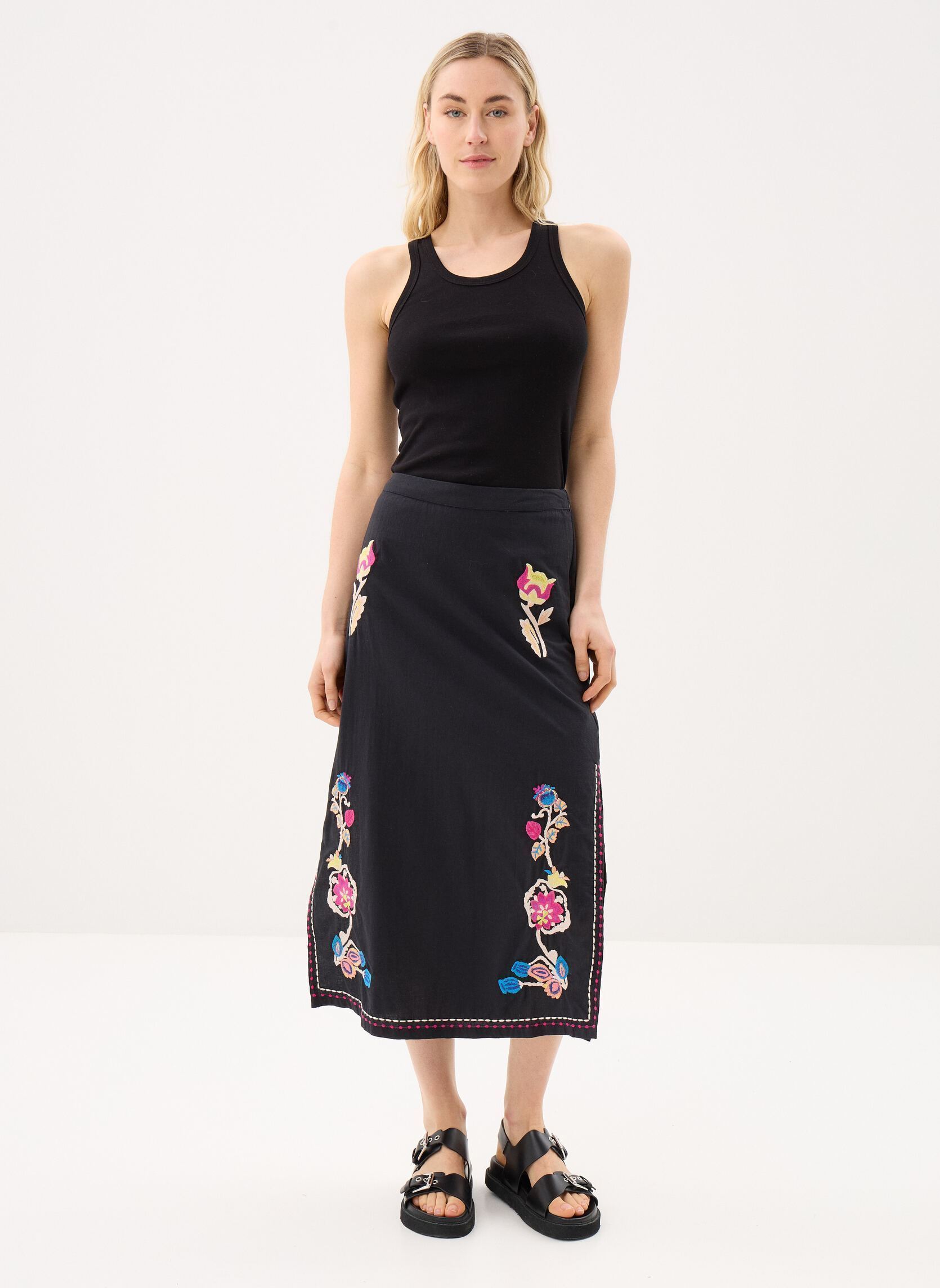 Halflange rokken Amarante dames zwart Louise Misha Halflange rokken Amarante dames zwart BLACK