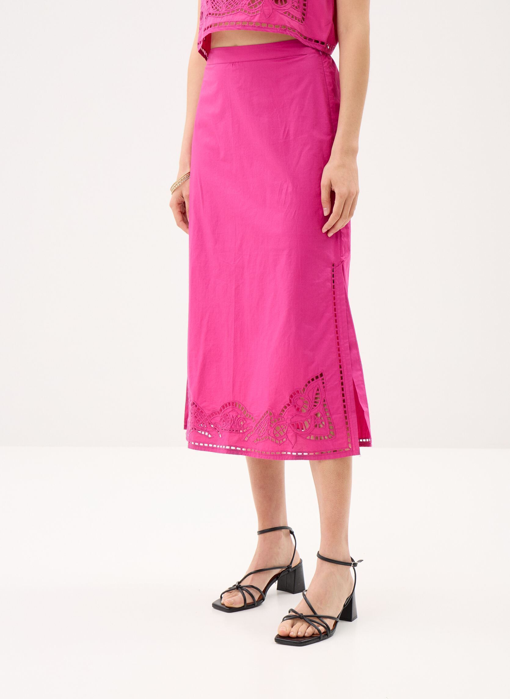 Halflange rokken Amarante dames roze Louise Misha Halflange rokken Amarante dames roze FUCHSIA