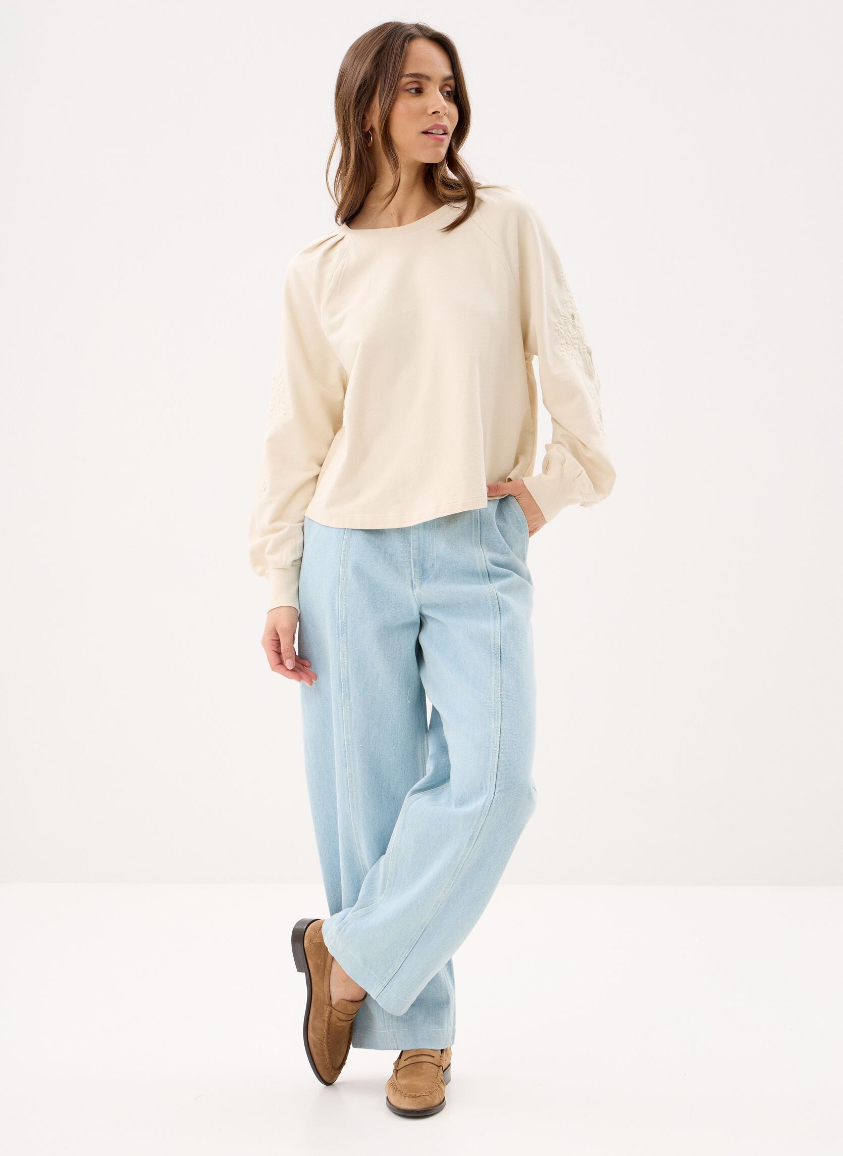 Wijde jeans / Flared Jeans Almosi dames blauw Louise Misha Wijde jeans / Flared Jeans Almosi dames blauw BLEACH