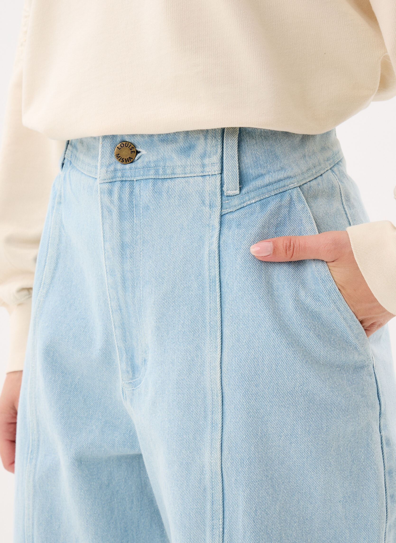 Wijde jeans / Flared Jeans Almosi dames blauw Louise Misha Wijde jeans / Flared Jeans Almosi dames blauw BLEACH