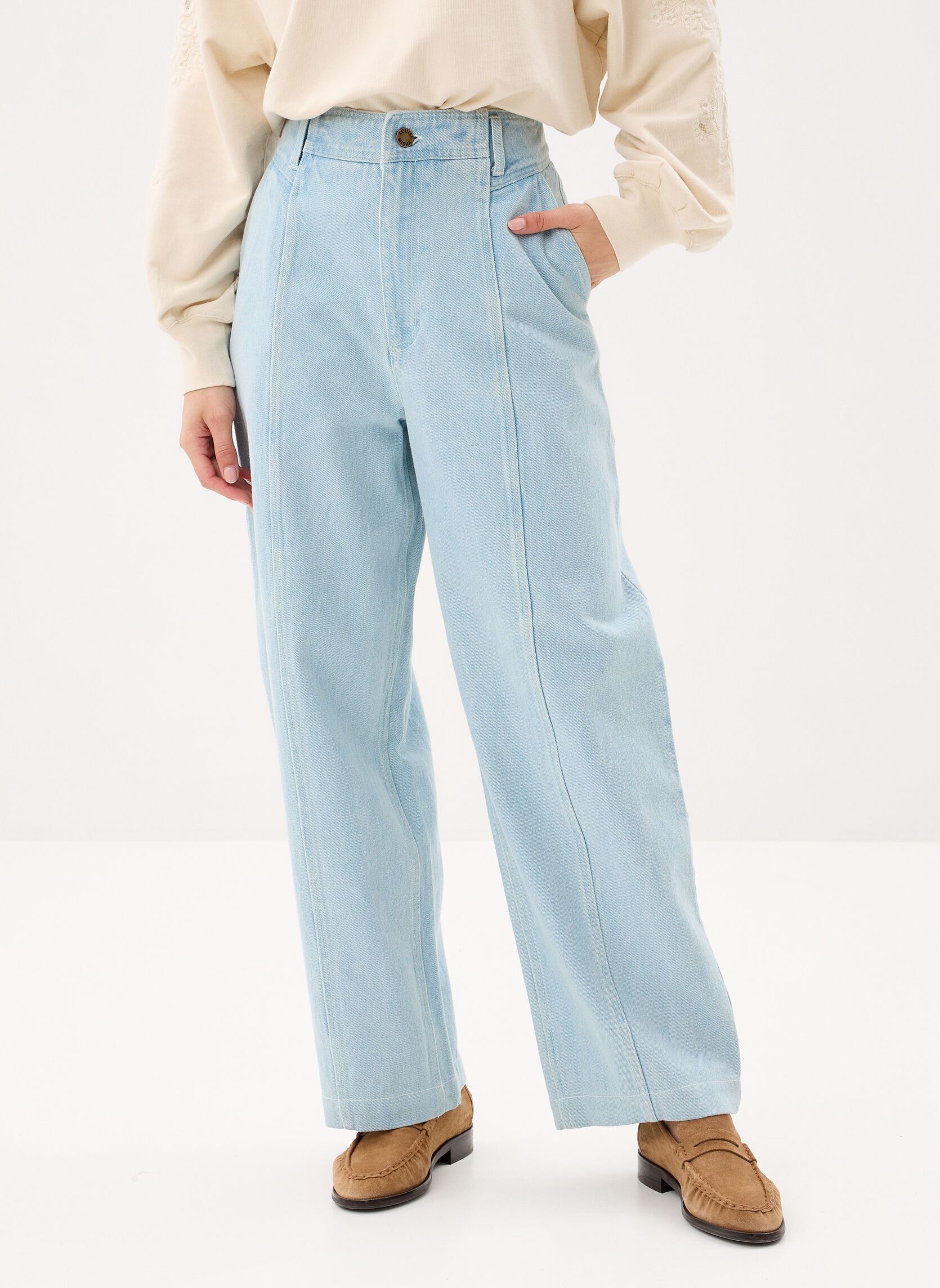 Wijde jeans / Flared Jeans Almosi dames blauw Louise Misha Wijde jeans / Flared Jeans Almosi dames blauw BLEACH