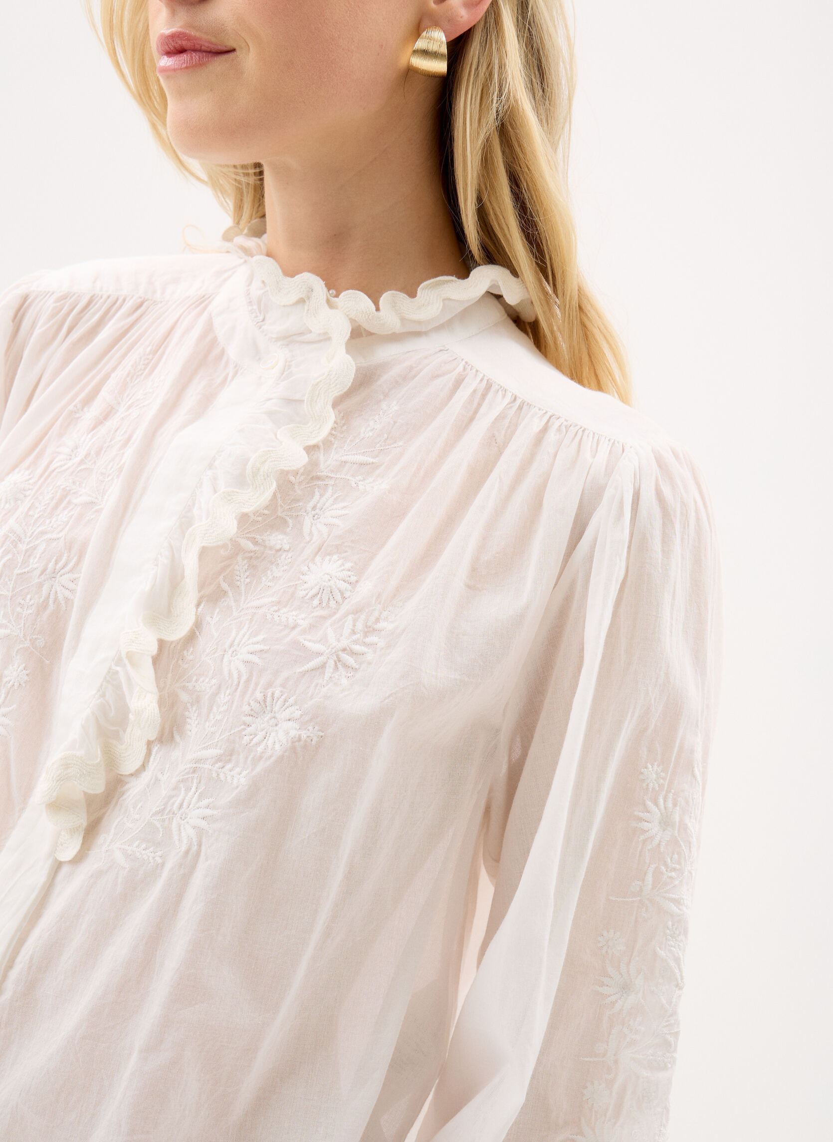Blouses manches longues Cora femme blanc Louise Misha Blouses manches longues Cora femme blanc OFF WHITE