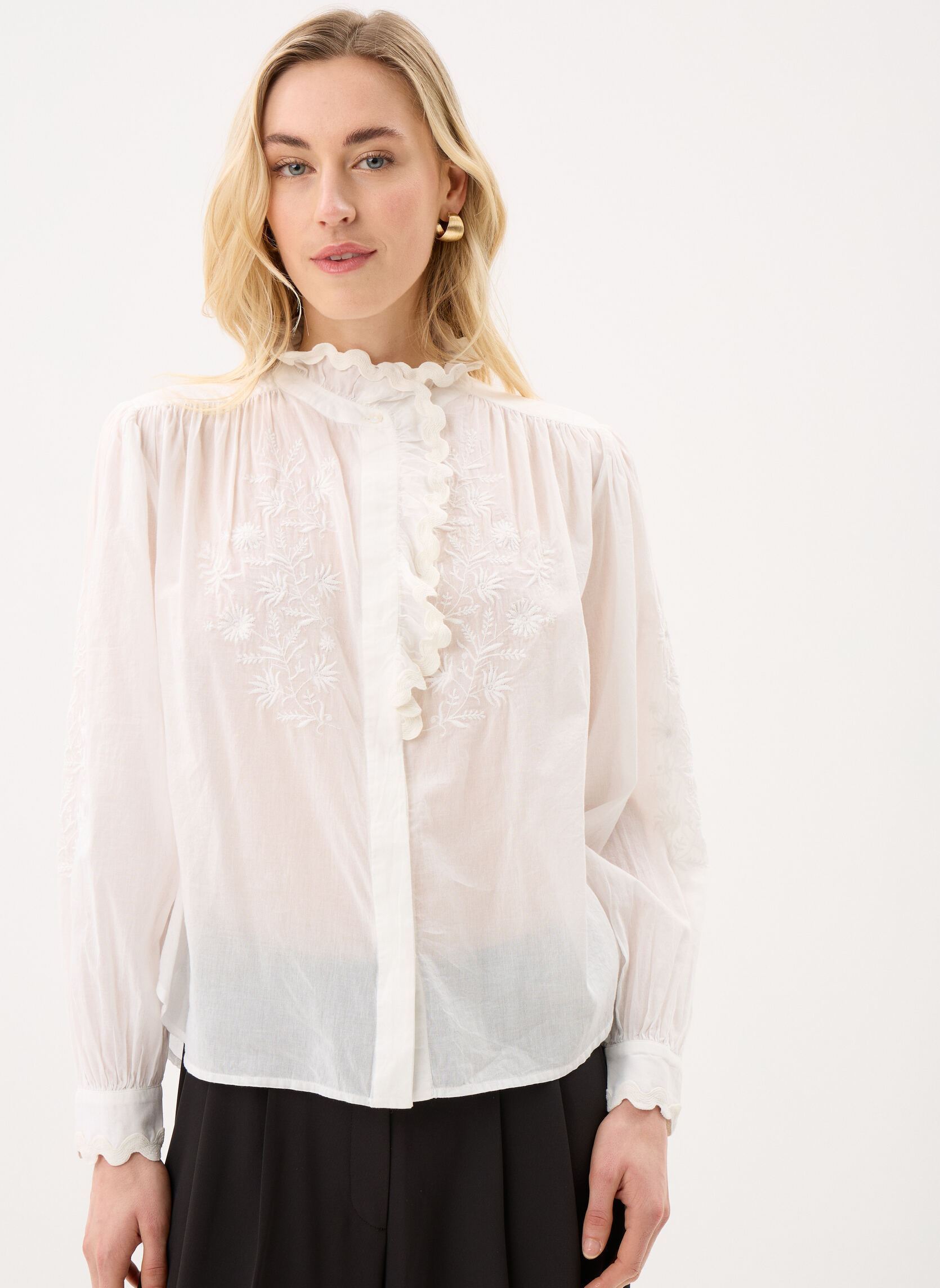 Blouses manches longues Cora femme blanc Louise Misha Blouses manches longues Cora femme blanc OFF WHITE