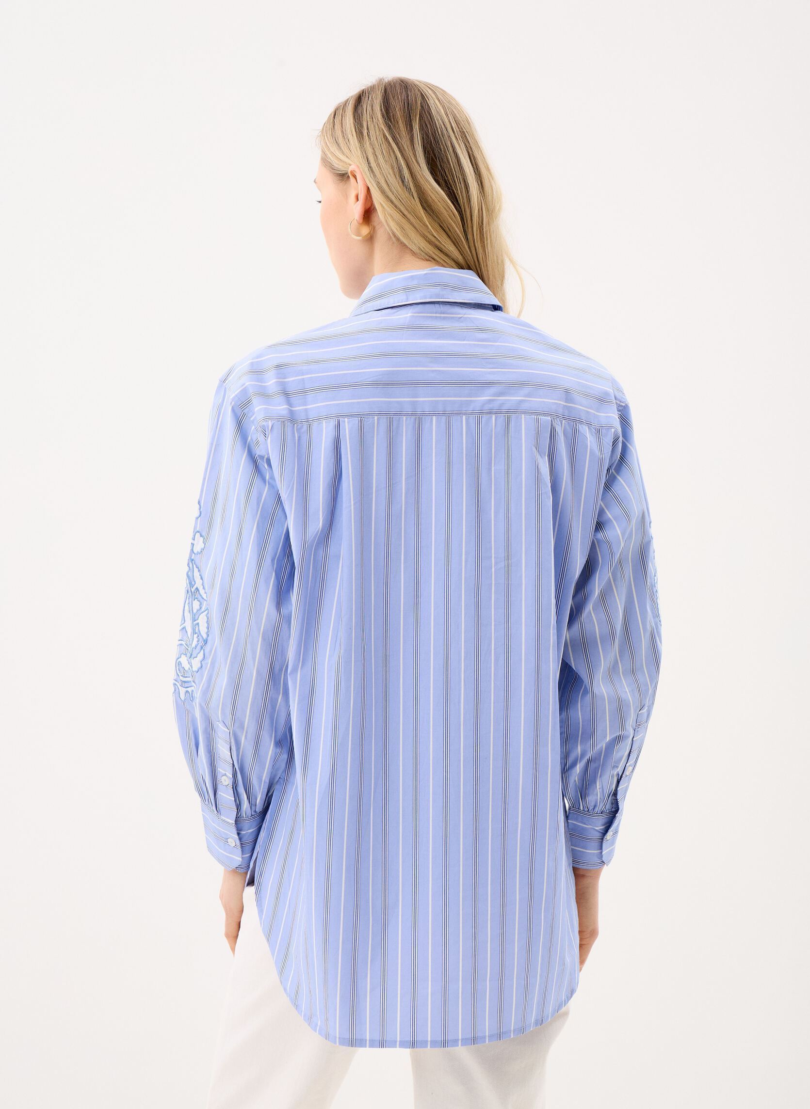 Chemises manches longues Reynald femme bleu Louise Misha Chemises manches longues Reynald femme bleu BLUE OCEAN STRIPES