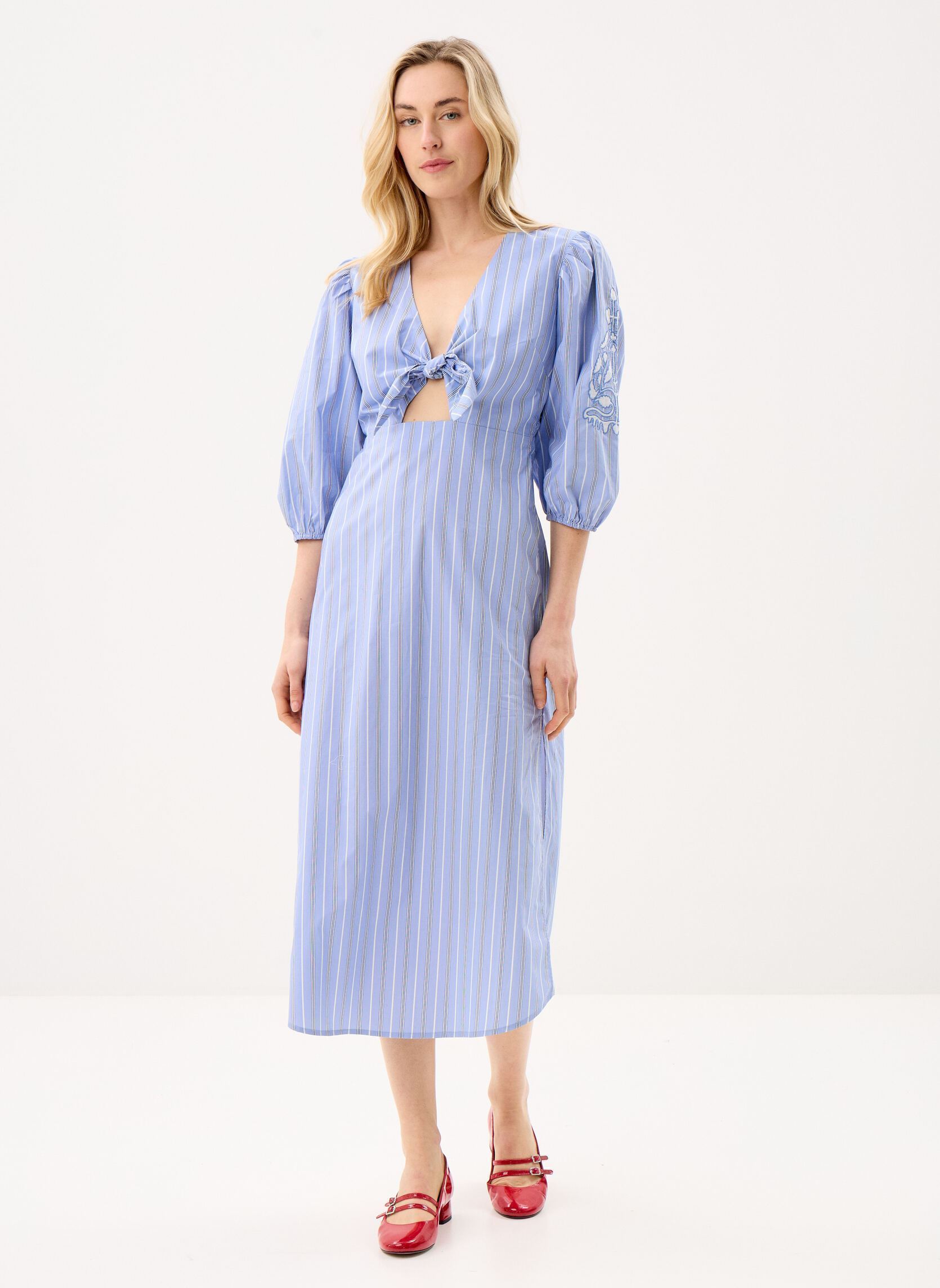 Robes Chadhlia femme bleu Louise Misha Robes Chadhlia femme bleu BLUE OCEAN STRIPES